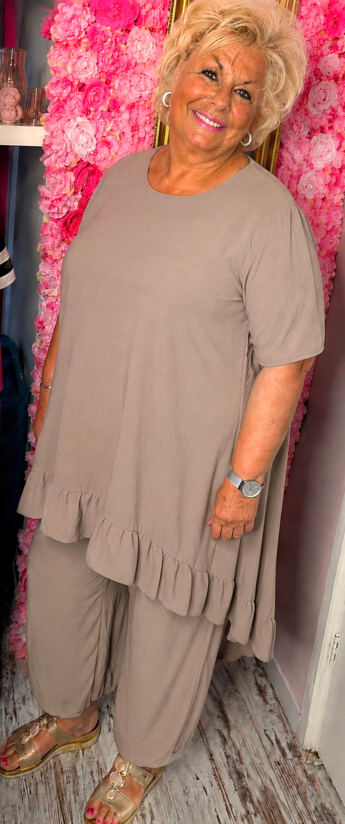 Set Viral Taupe Plus Size maat 48 t/m 54