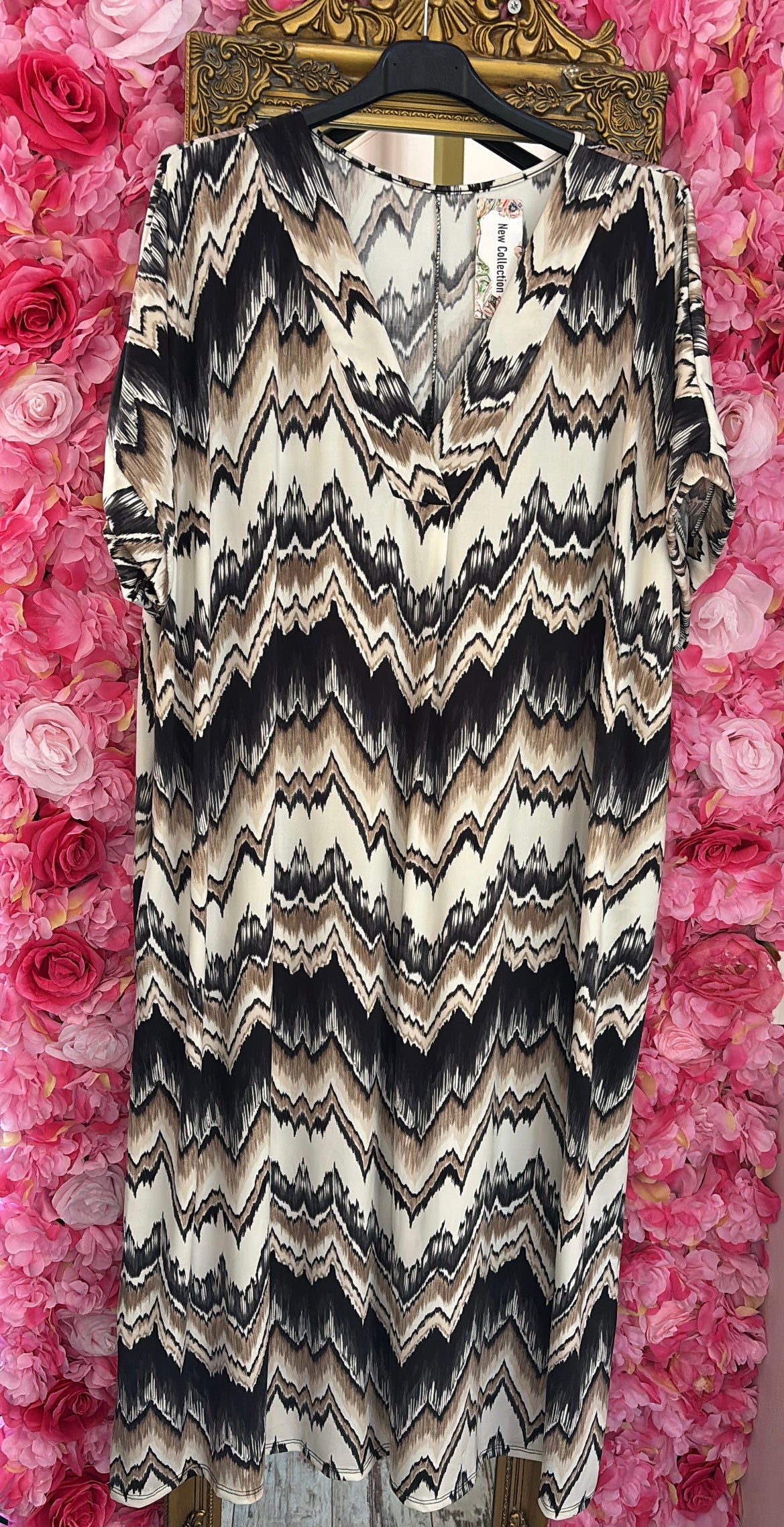 Jurk Best Miss Brown Plus Size 48 t/m 54-56