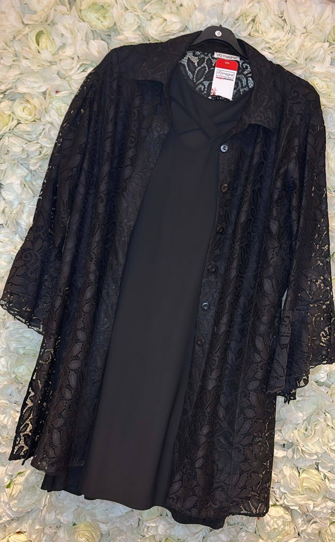 Magna Blouse Beauty Black Plus Size Maat 40-42