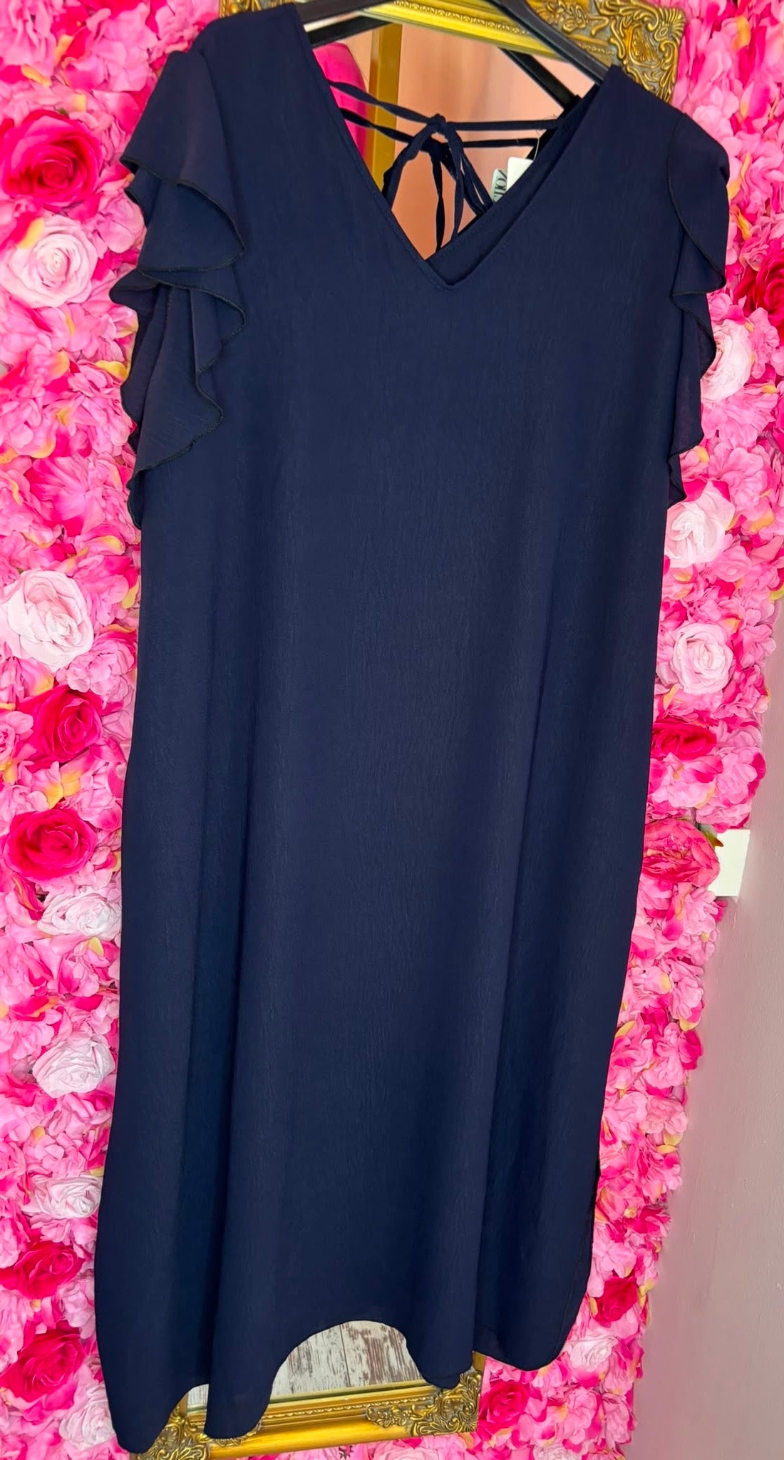 Jurk Musthave Donker Blauw Plus Size Maat 48 t/m 52