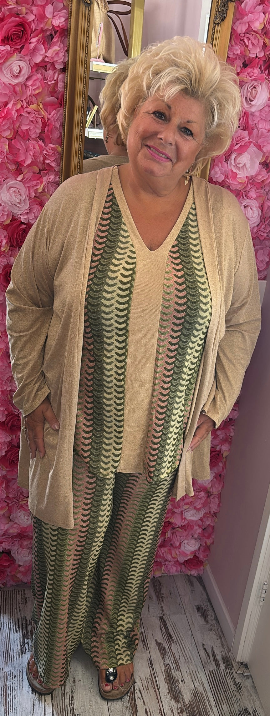 Set Beauty Shine Groen Plus Size maat 48 t/m 56