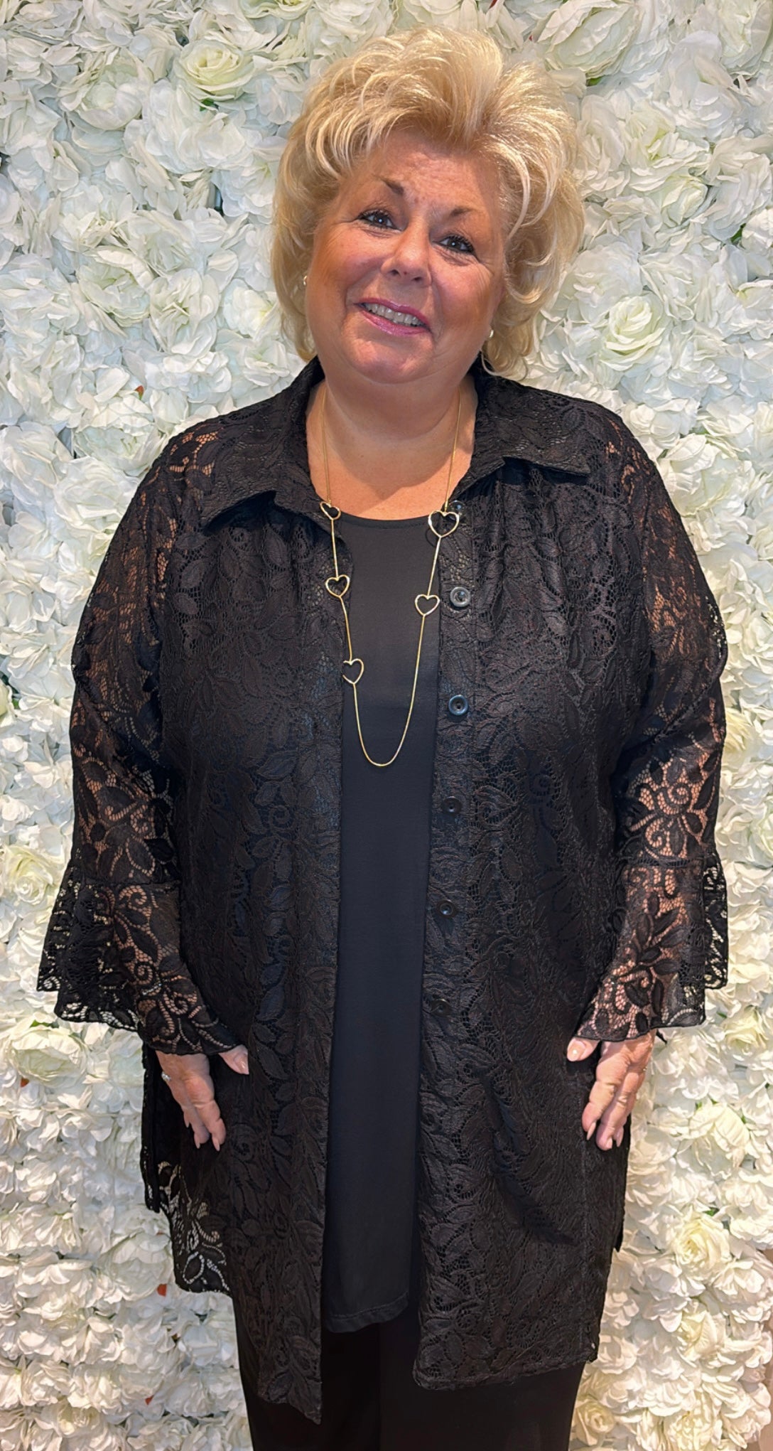 Magna Blouse Beauty Black Plus Size Maat 40-42