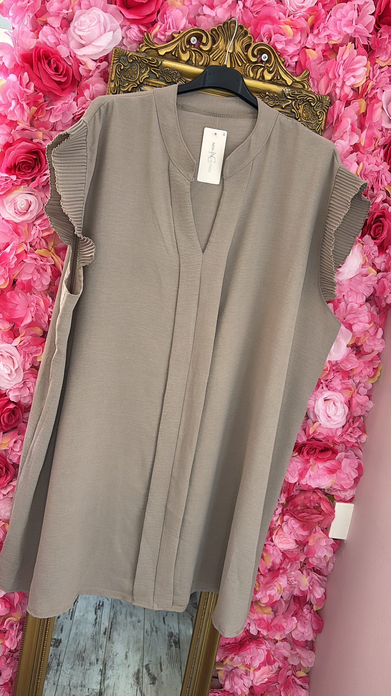 Tuniek Jaidey Taupe Plus Size maat 48 t/m 54-56