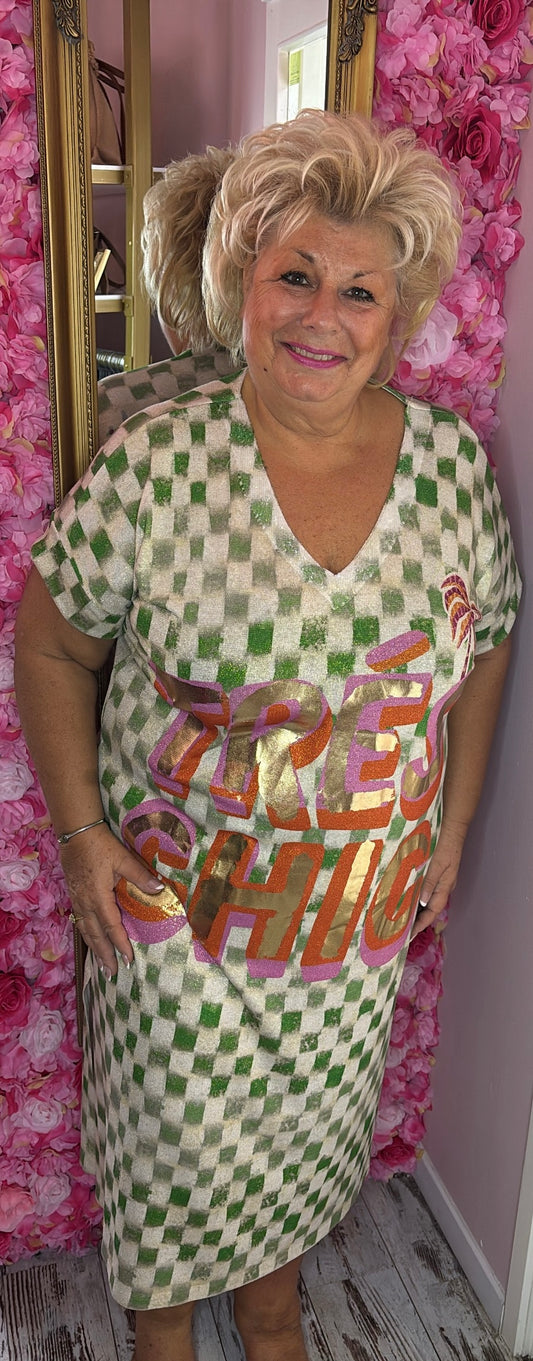 Lange Jurk Iba Tres Chic Plus Size 46 t/m 52