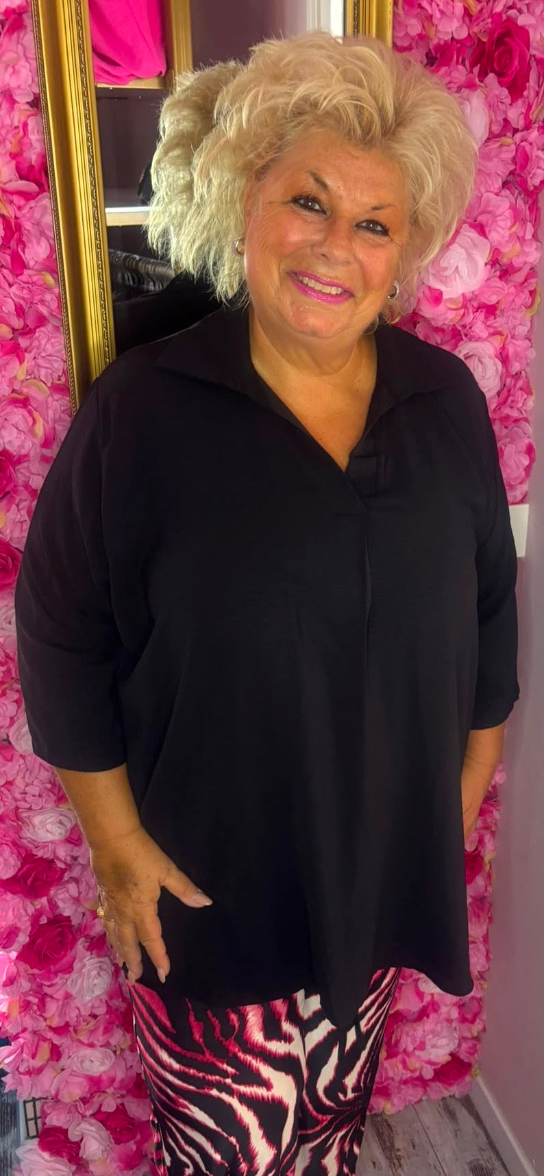 Tuniek All Time Zwart Plus Size Maat 48 t/m 54