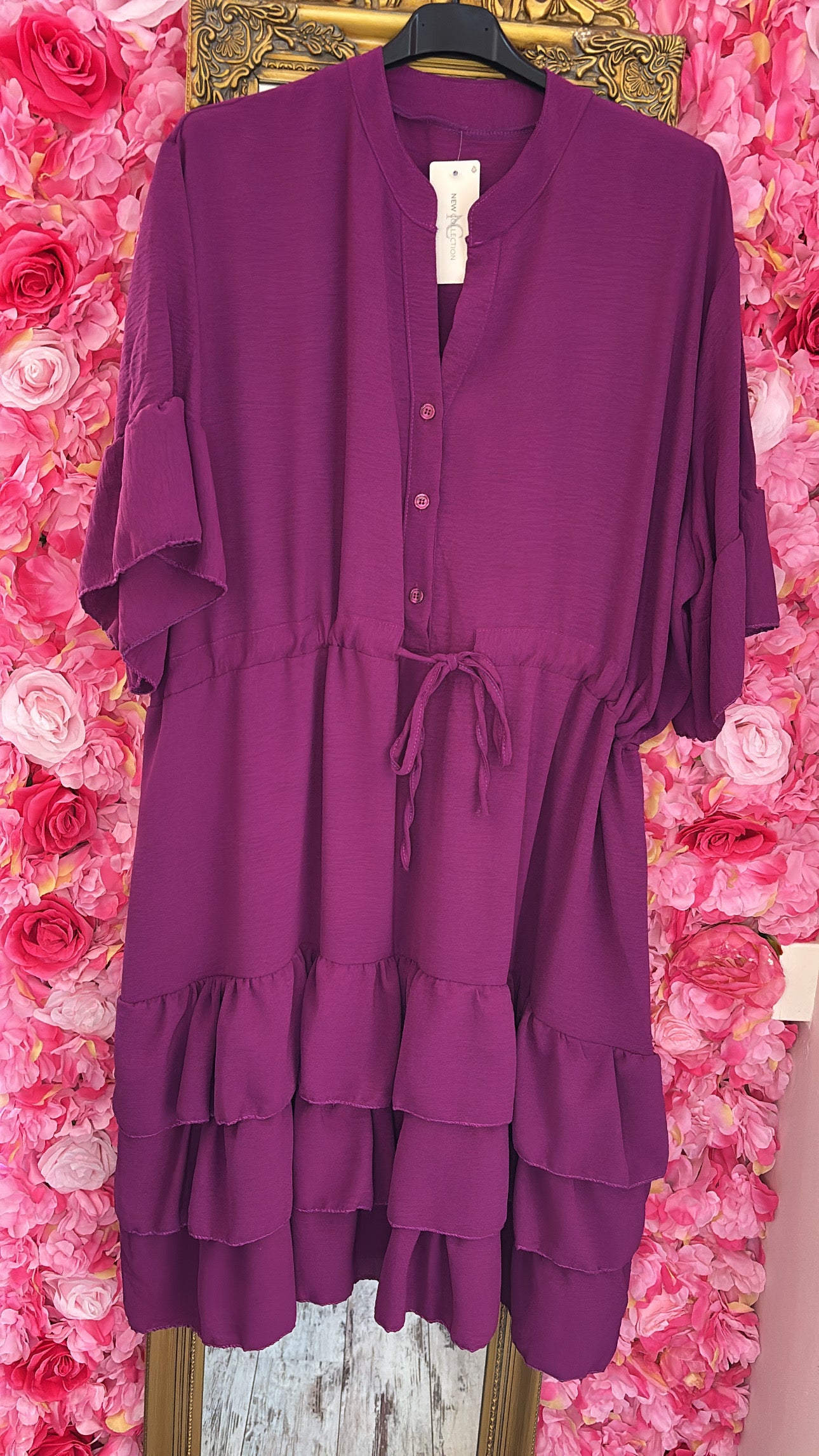 Jurk Marbella Paars Plus Size 48 t/m 54-56