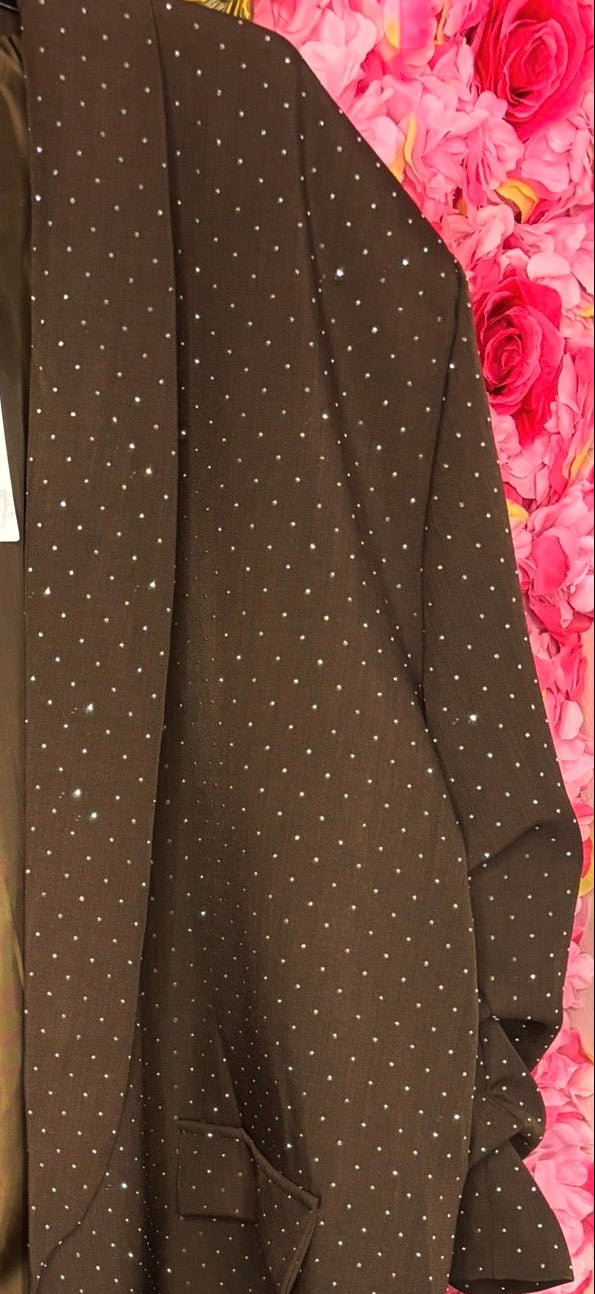 Blazer Happy Diamond XXL Bruin Plus Size Maat 48 t/m 56