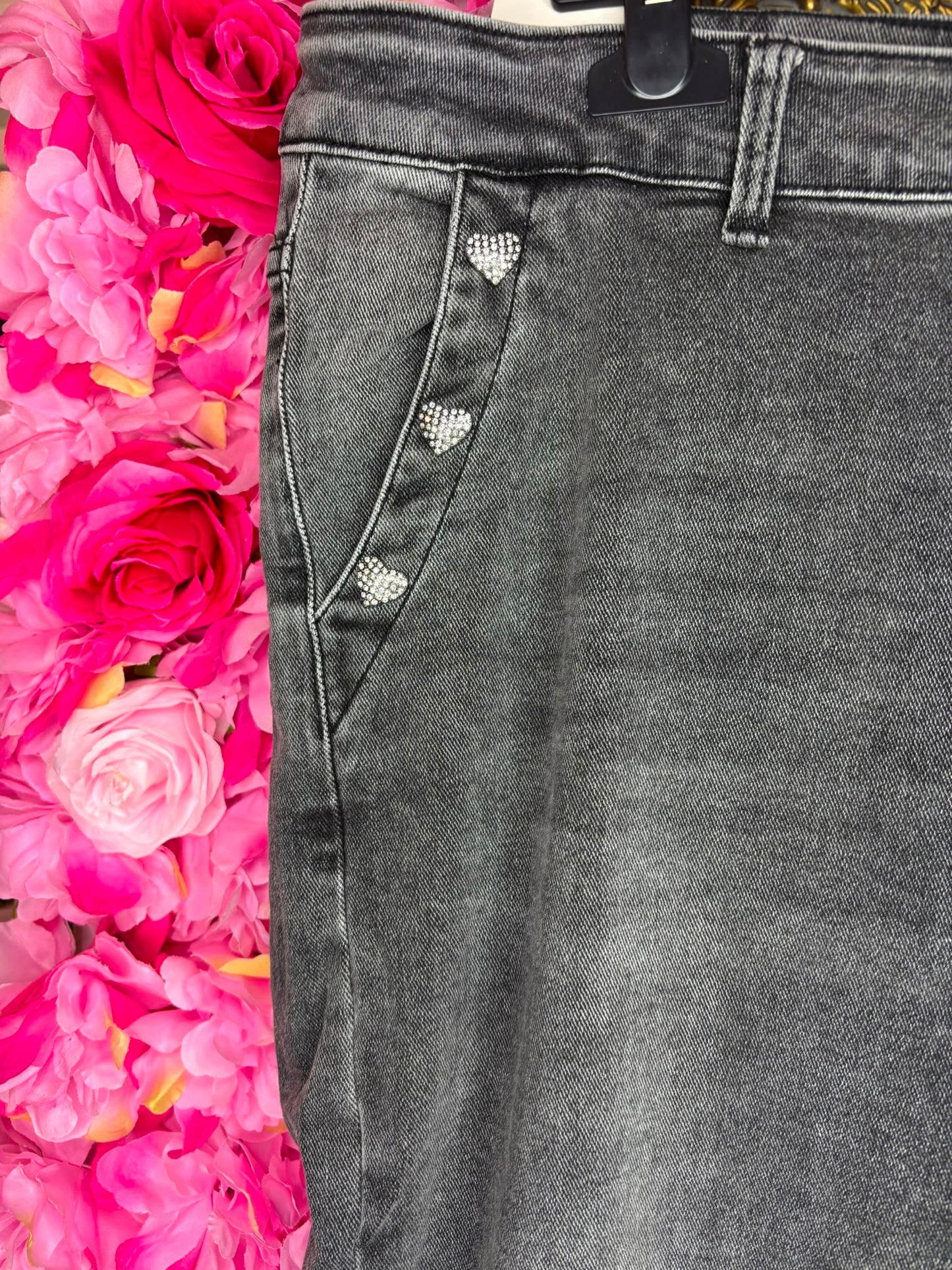 Jeans Grey Heart Maat 44 t/m 54