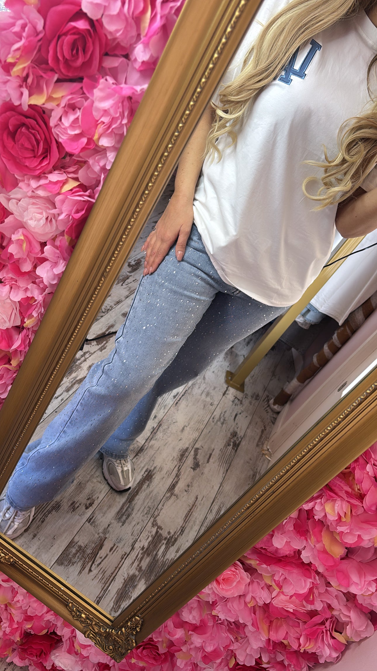Jeans Wide Leg All Over XS t/m XL