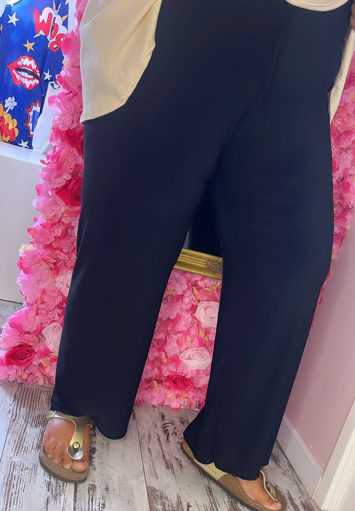 Broek Travel Zwart Plus Size Maat t/m 54