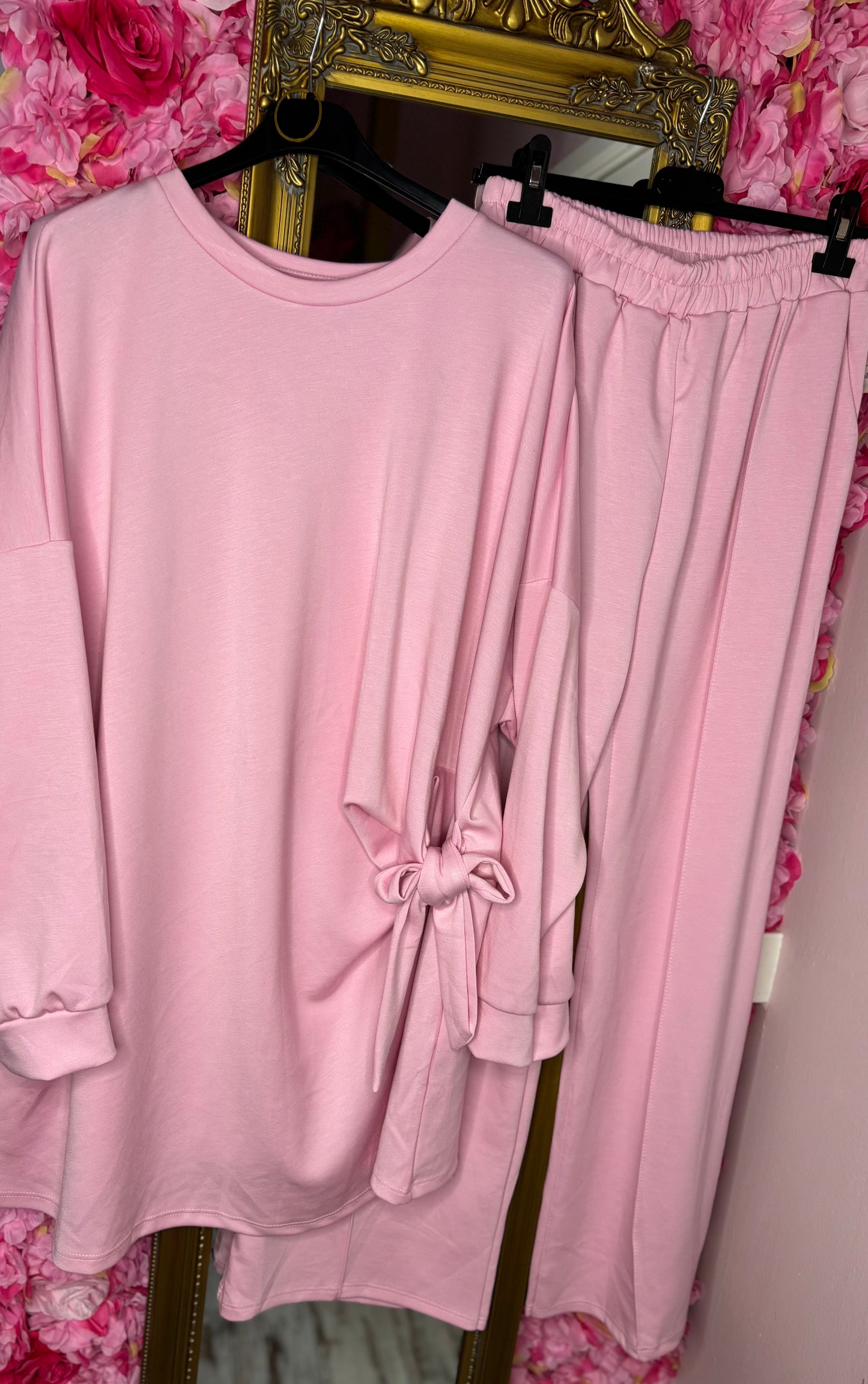 Comfy Set Bowy Roze Plus Size maat 50 t/m 58