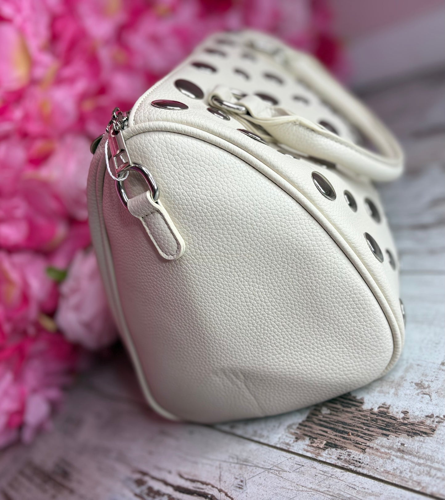 Tas Button Creme