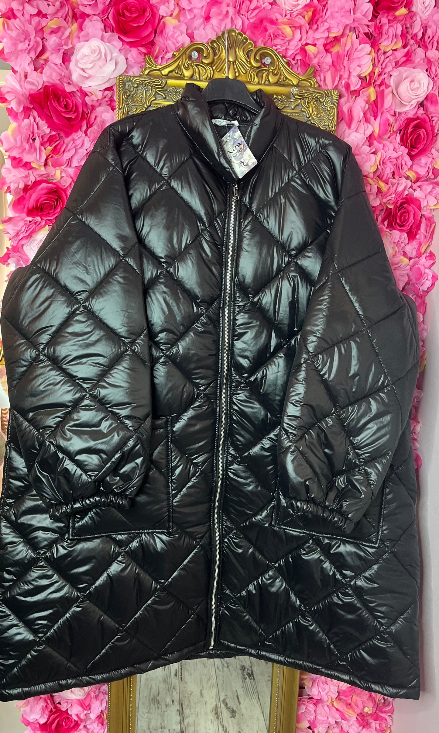 Jas Holy Zwart Plus Size Maat 48 t/m 54-56 (dicht)