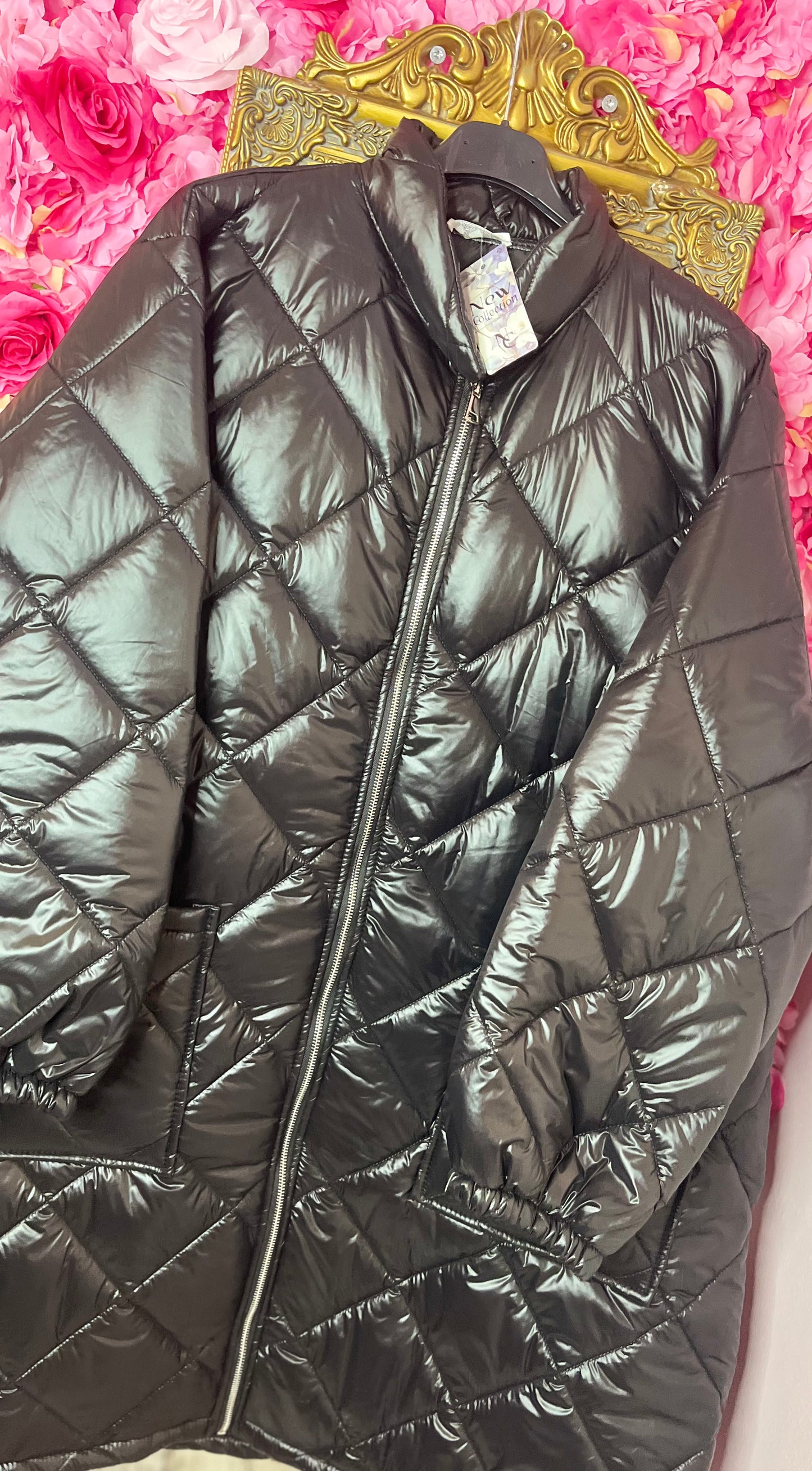 Jas Holy Zwart Plus Size Maat 48 t/m 54-56 (dicht)