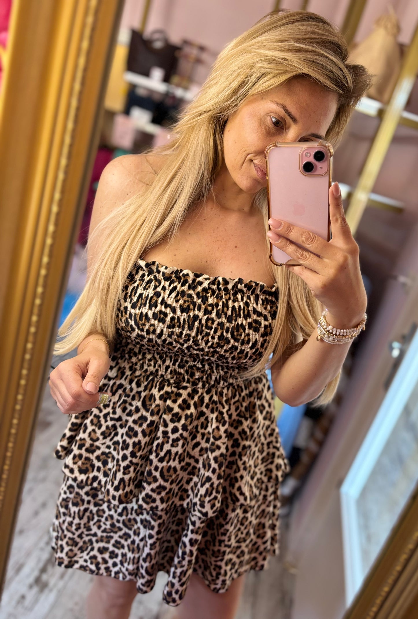 Jurk Strapless Panter