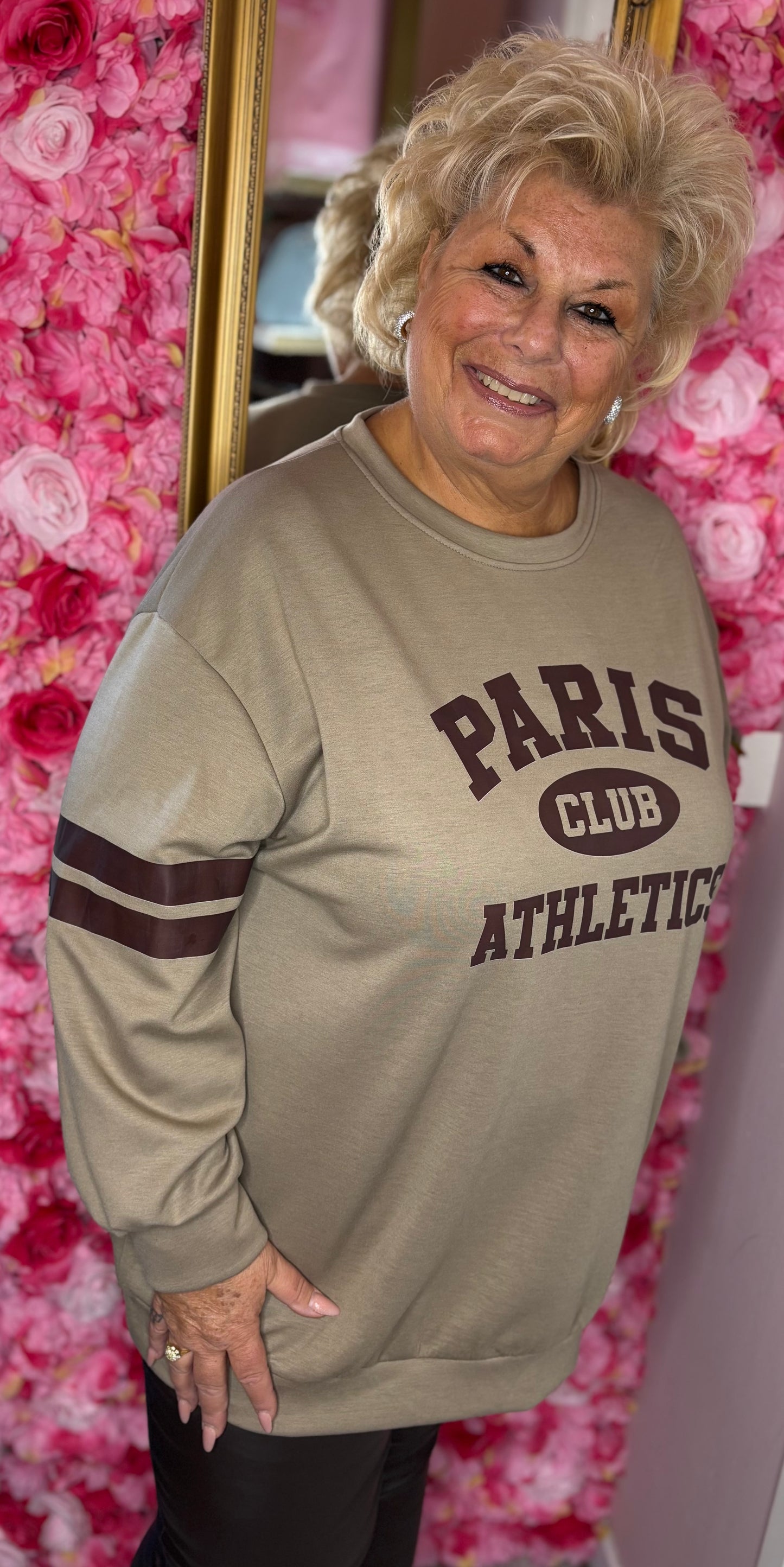 Sweater Paris Taupe Plus Size Maat 48 t/m 54