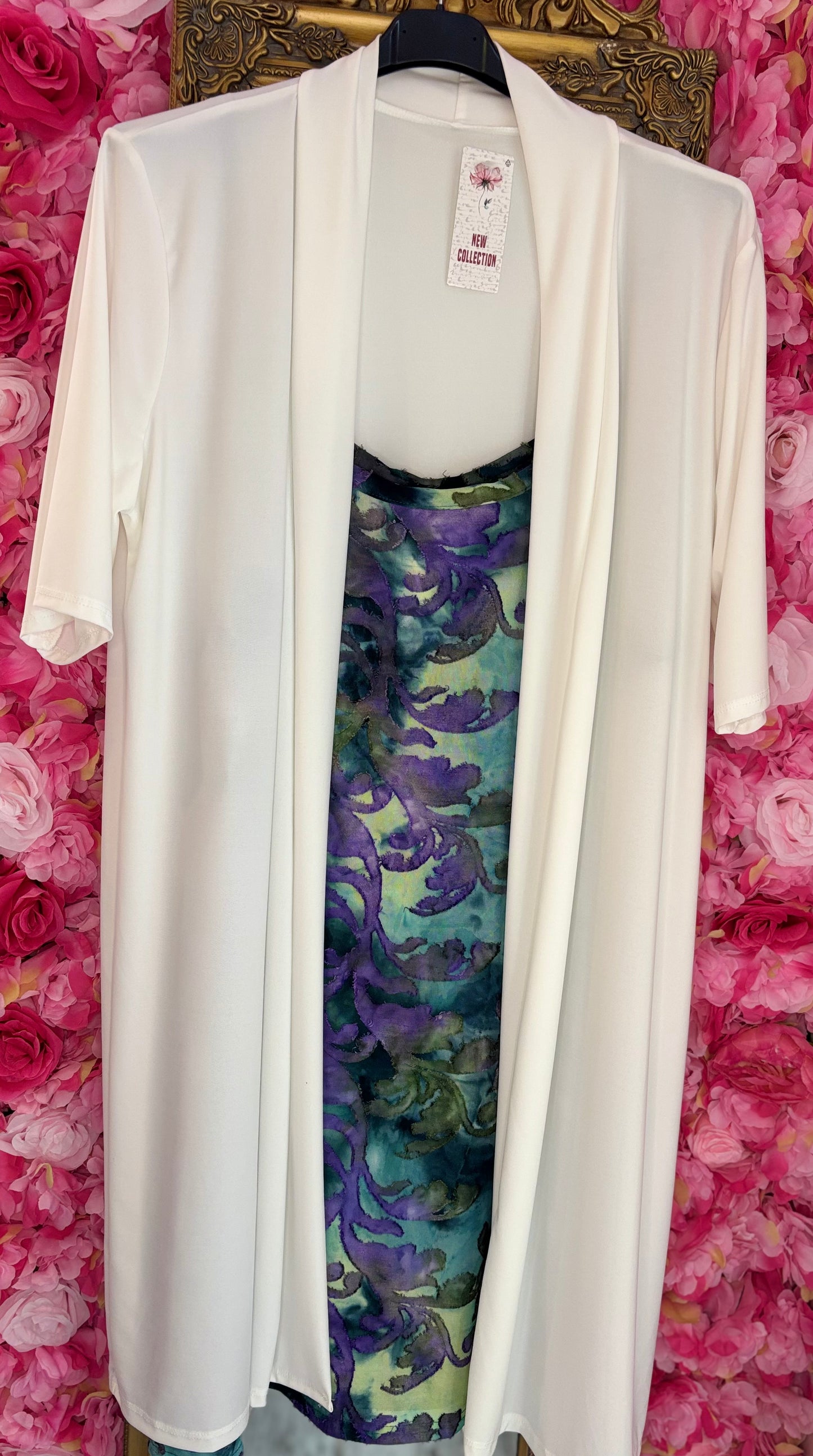 Vest Korte Mouw Travel Wit Plus size Maat 48 t/m 56
