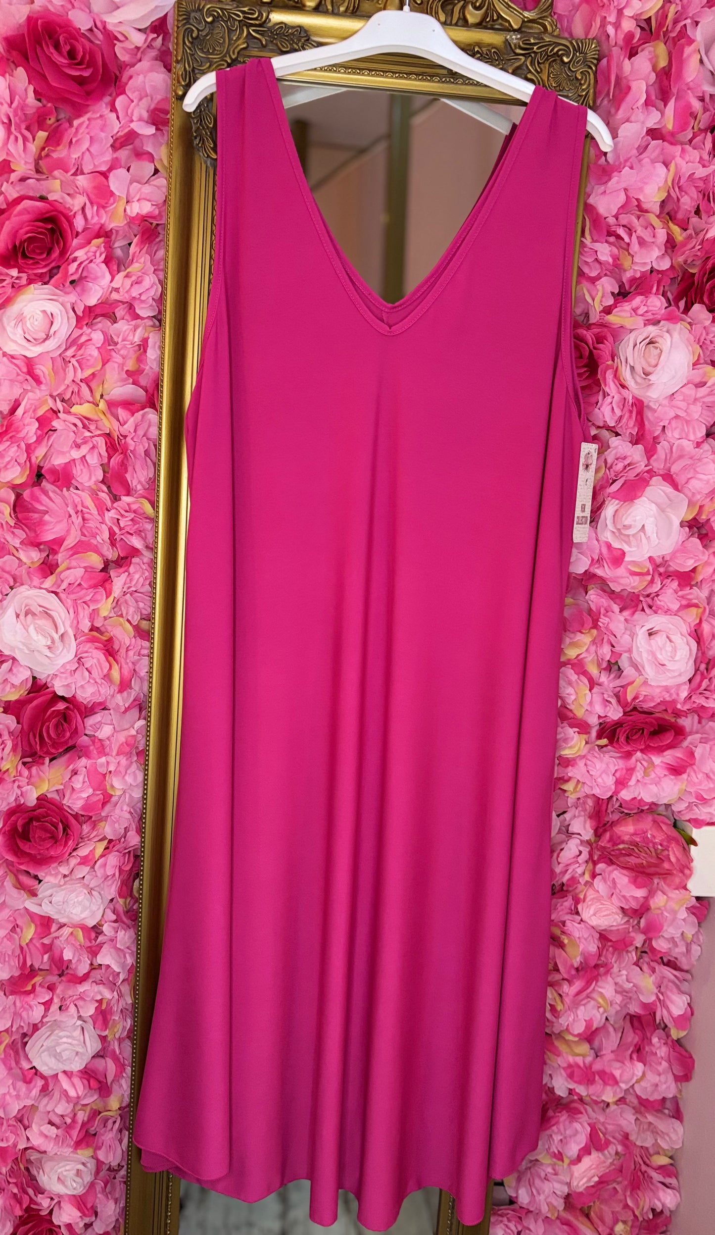 Jurk Fay Fuchsia Plus Size 46 t/m 52