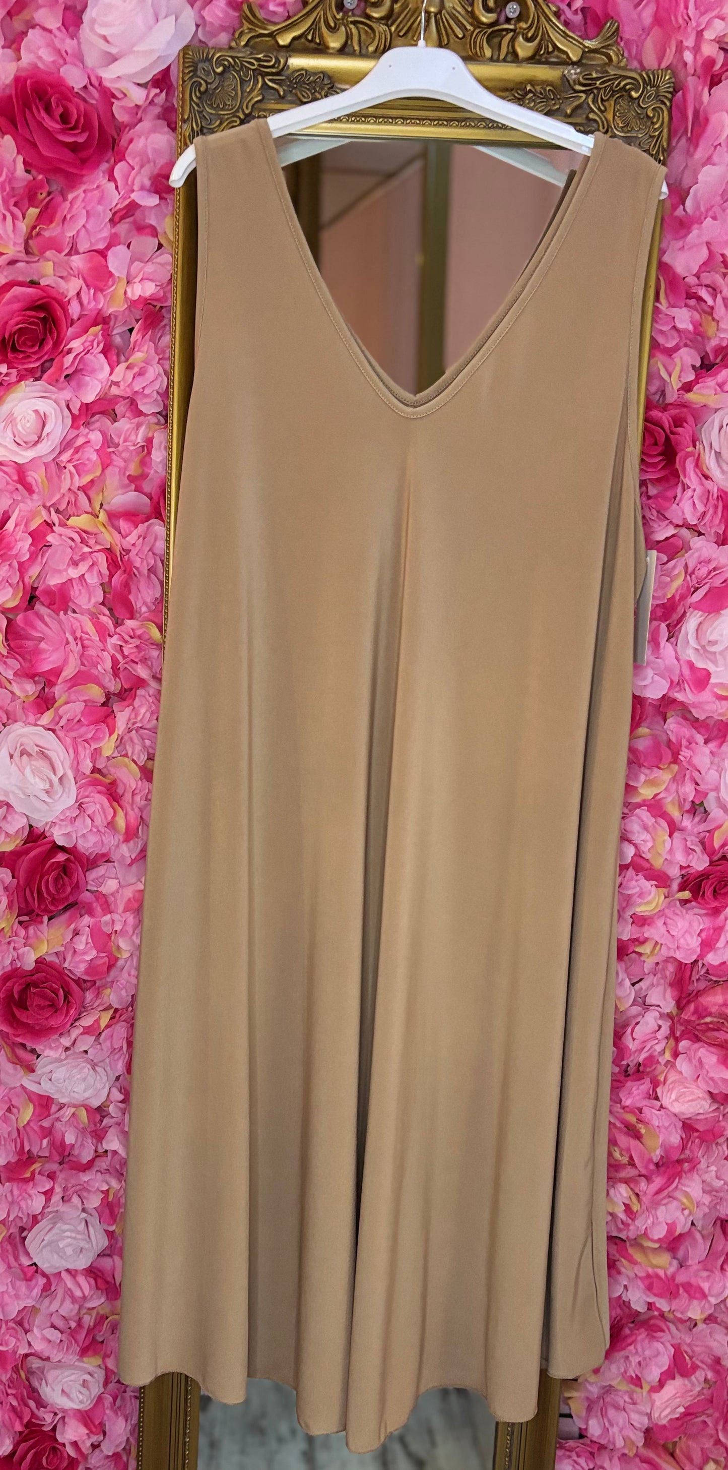 Jurk Fay Beige Plus Size 46 t/m 52