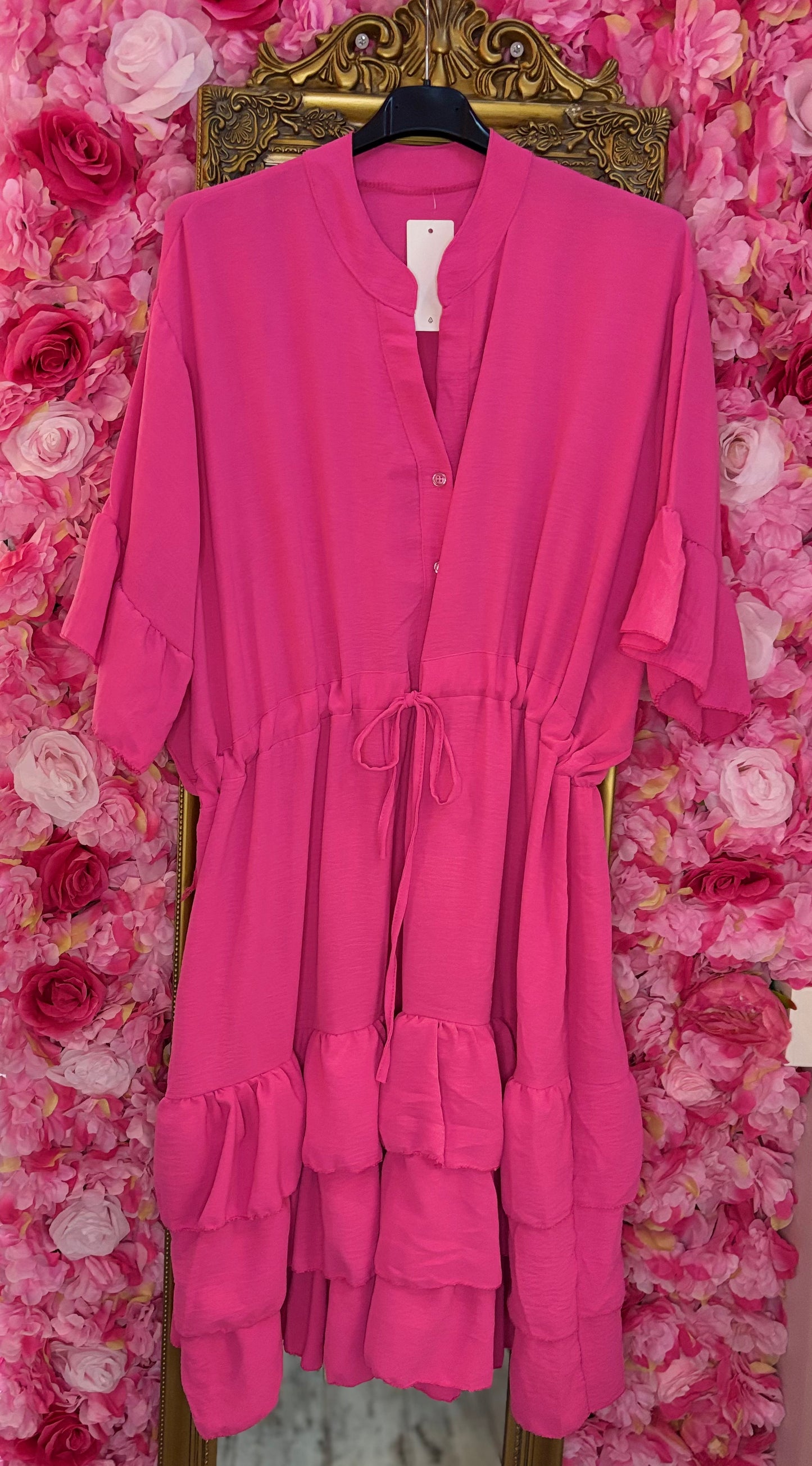 Jurk Marbella Fuchsia Plus Size 48 t/m 54-56