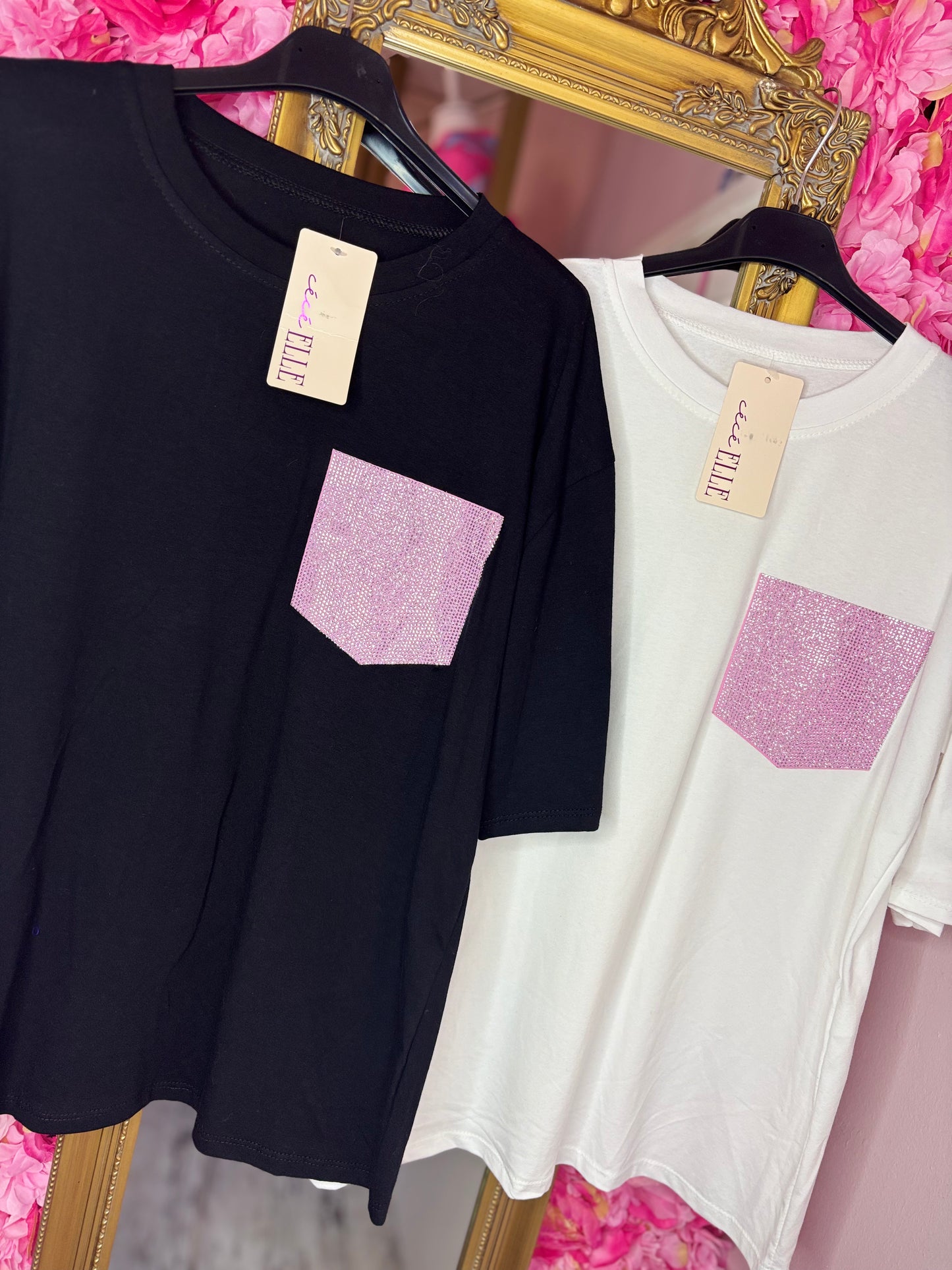 T-shirt Little Bling Zwart Plus Size tot Maat 42