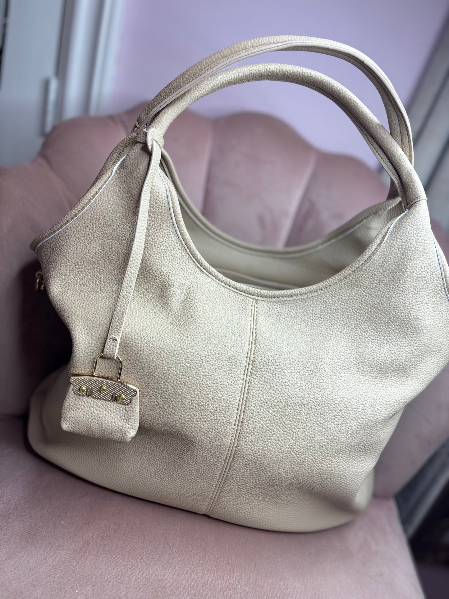 Tas Shopper Beige