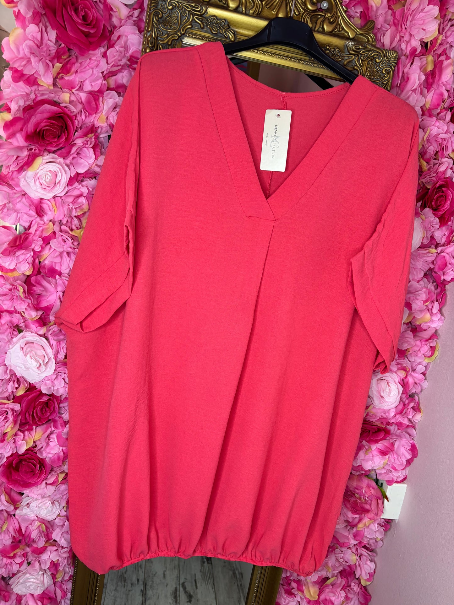 Blouse Ballon Sum Koraal Plus Size maat 48 t/m 54