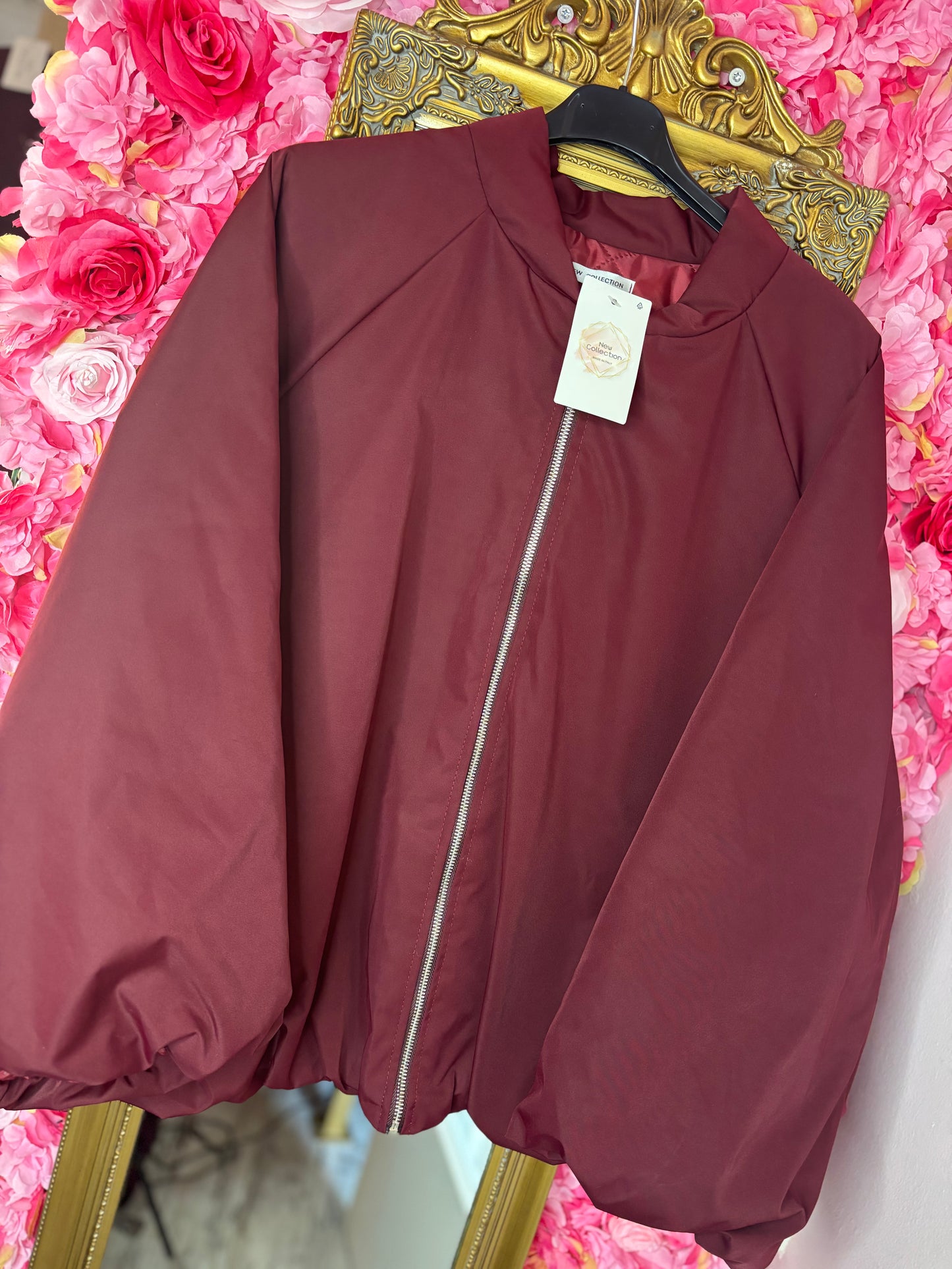 Bomber Sporty Bordeaux Plus Size Maat 48 t/m 52-54
