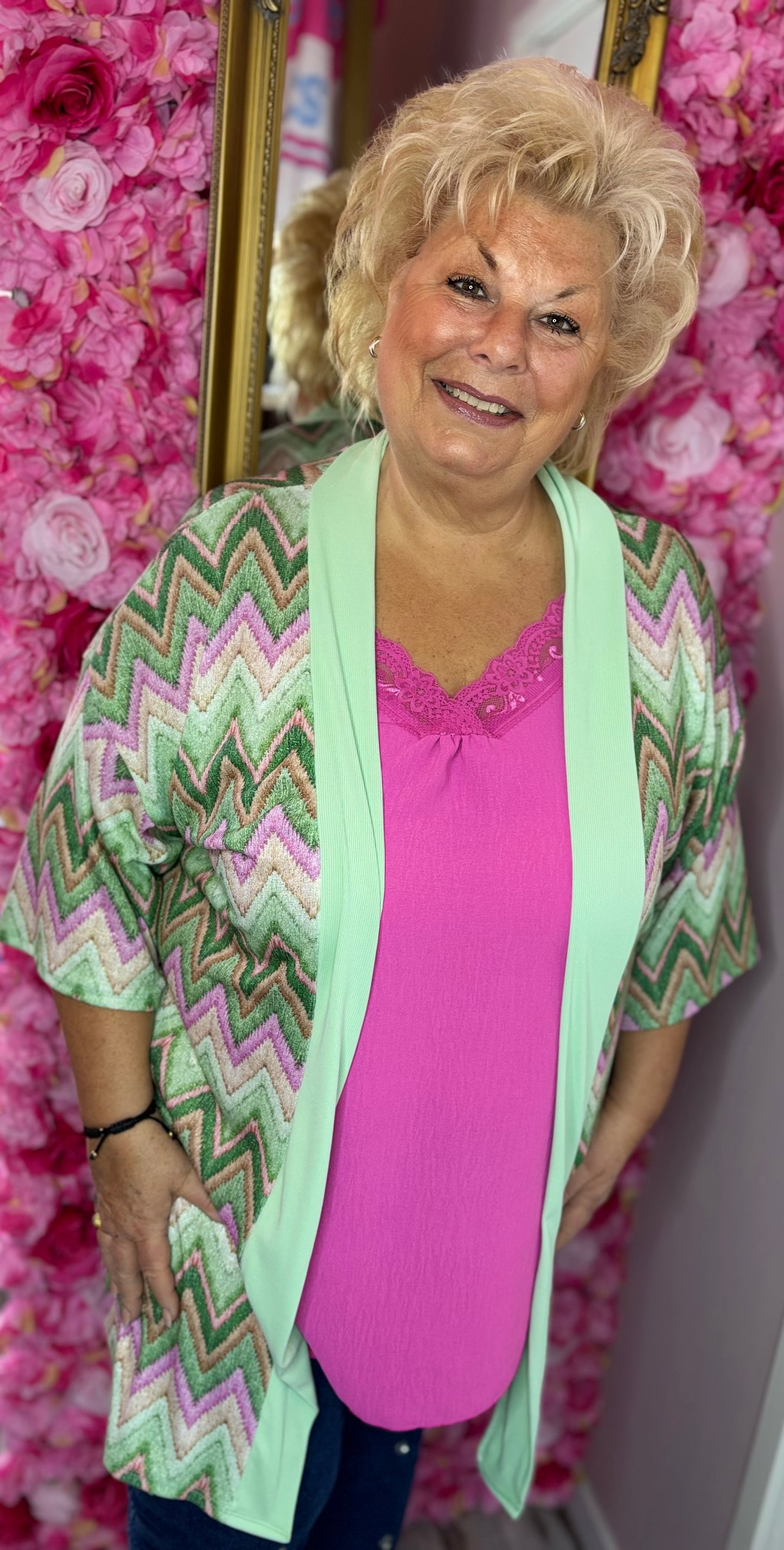 Kimono Misoon Matcha Groen Plus size Maat 44 t/m 50-52
