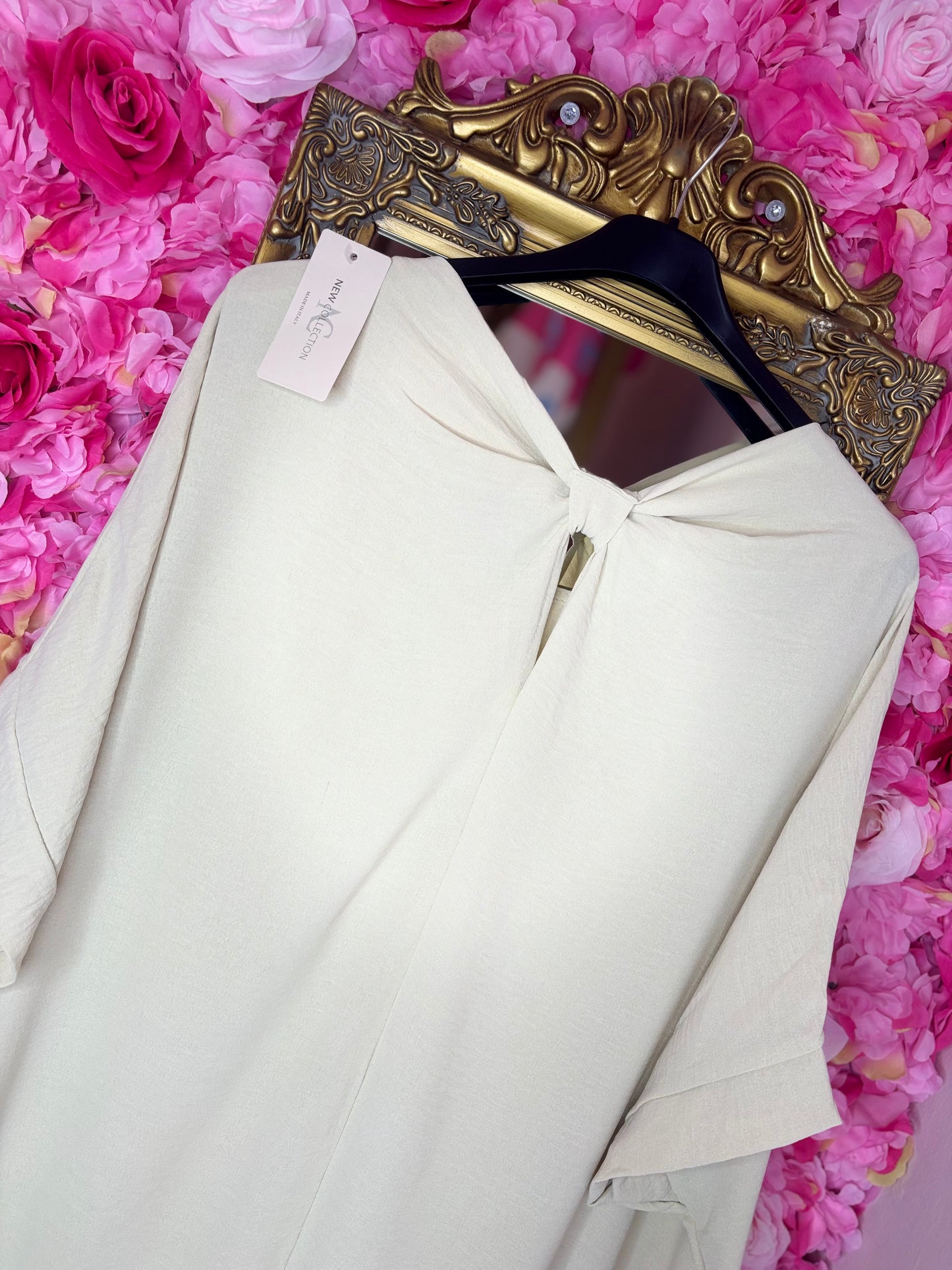 Jurk Classic Beige Plus Size Maat 48 t/m 54