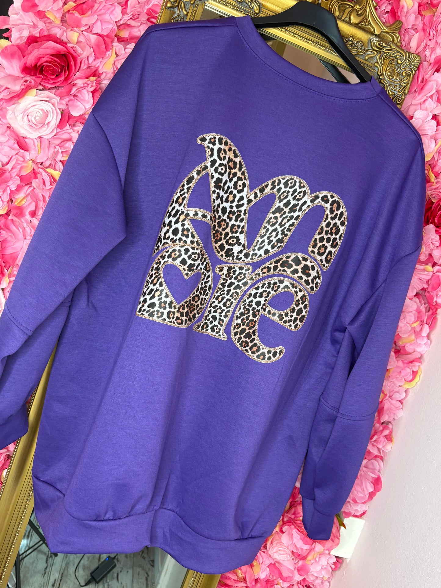 Sweater Amour Paars Plus Size tot maat 48