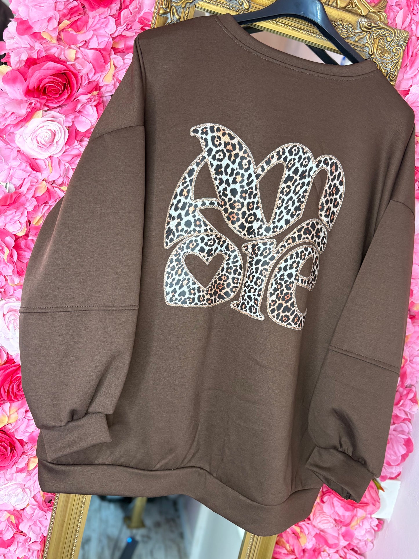 Sweater Amour Bruin Plus Size tot maat 48