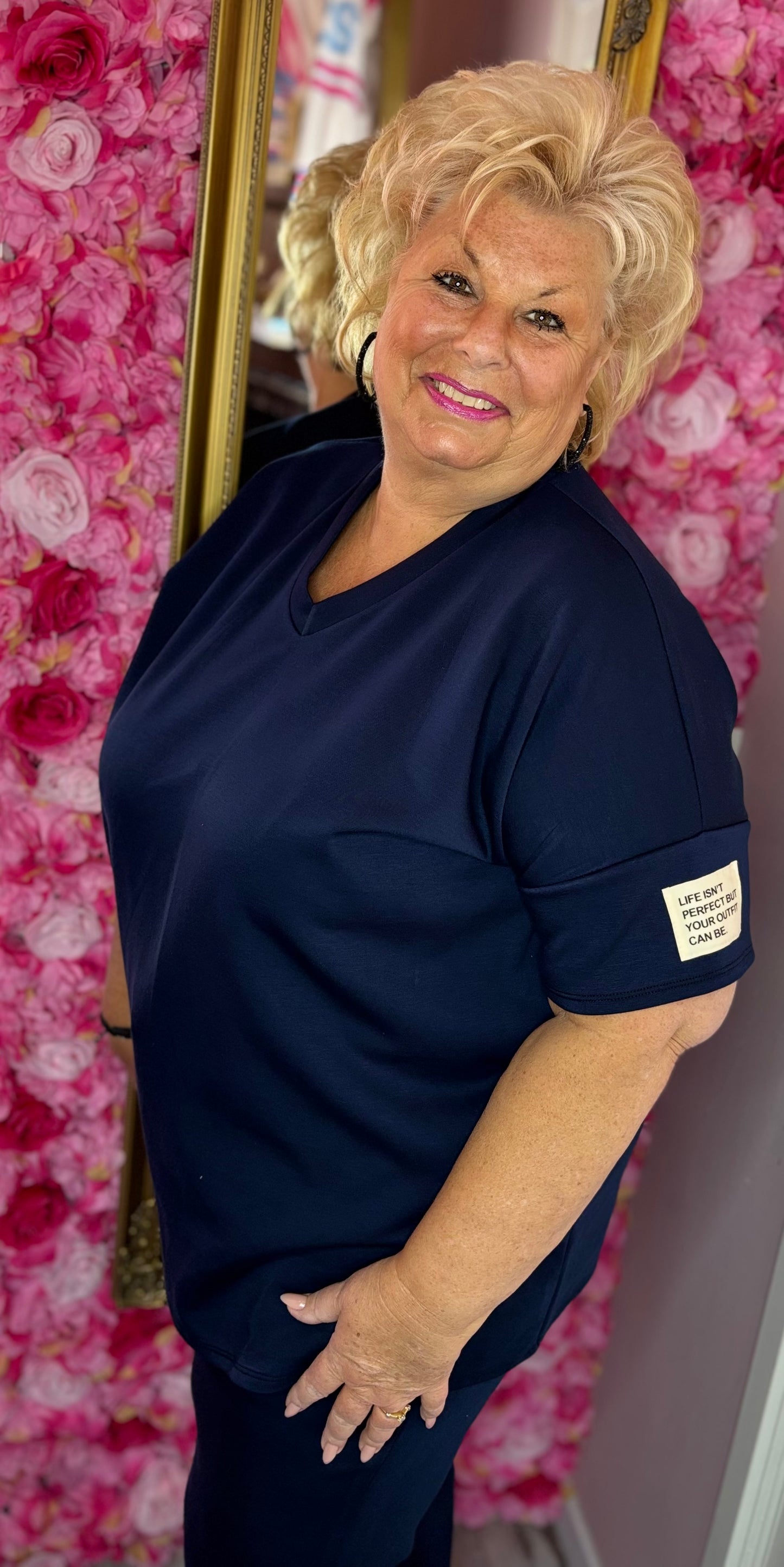 Comfy Set Sunny Perfect XL Donker Blauw Plus Size maat 46 t/m 52