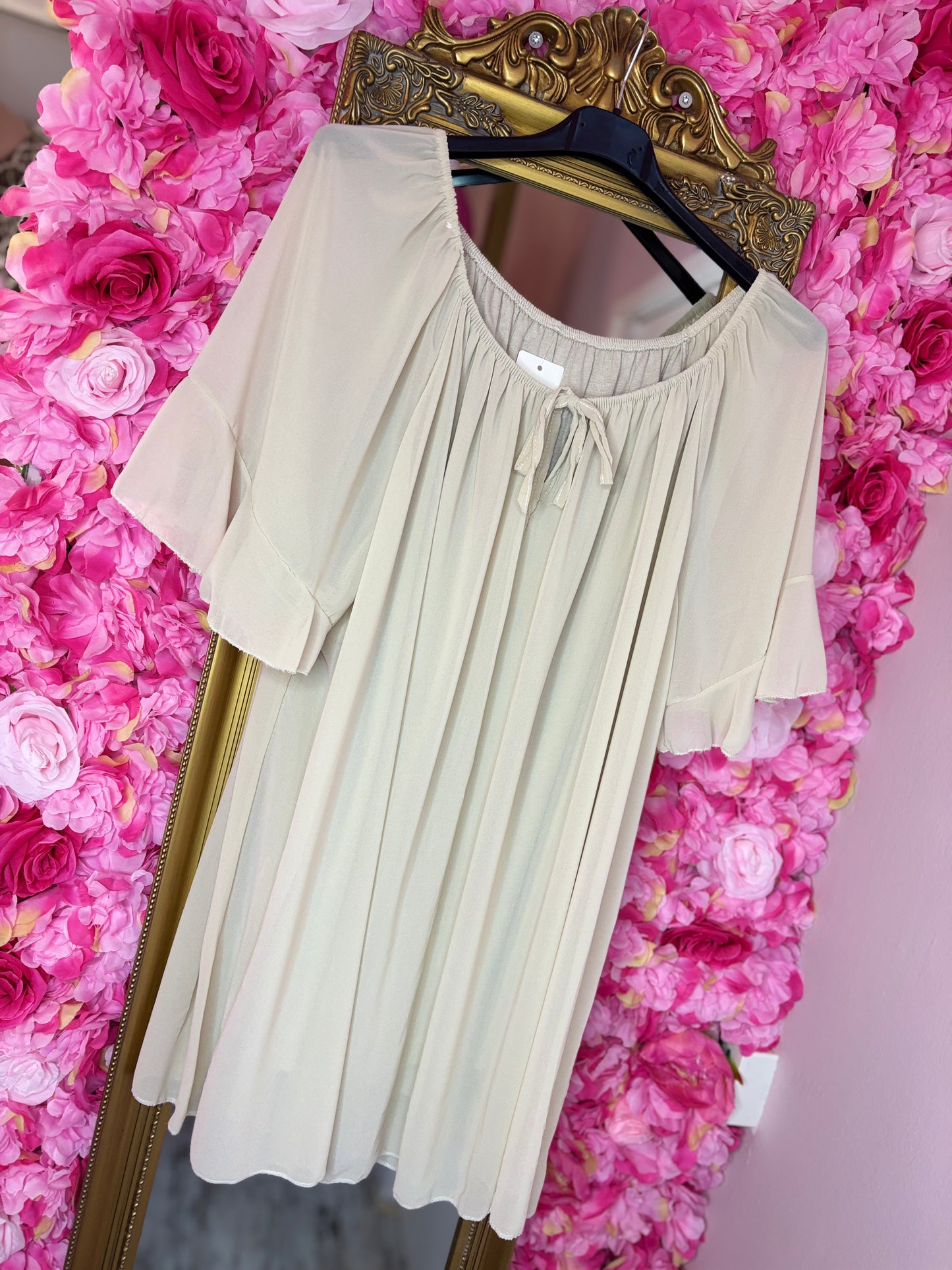 Blouse Sam Beige Plus Size maat 46 t/m 52