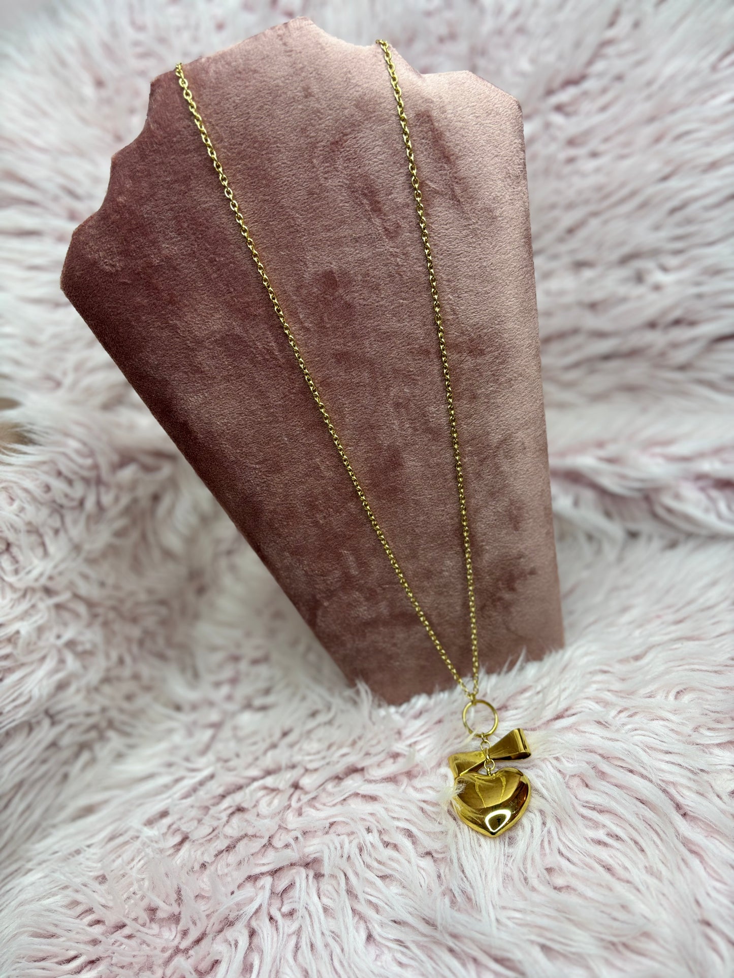 Ketting Heart Big Bow