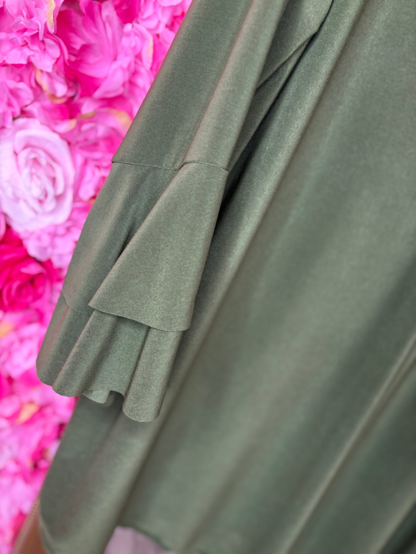 Blouse Now Leger Groen Plus Size maat 46 t/m 52