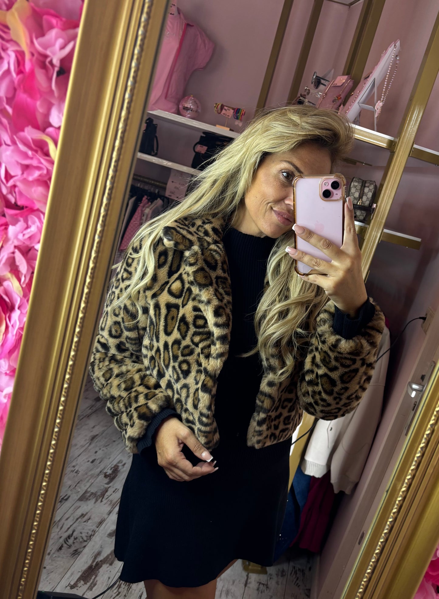 Fake fur Jas Panter