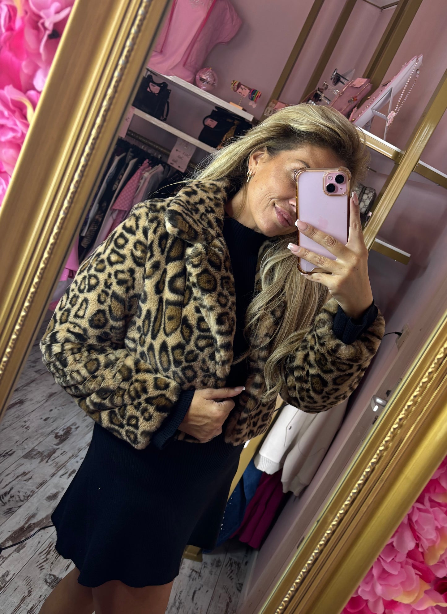Fake fur Jas Panter