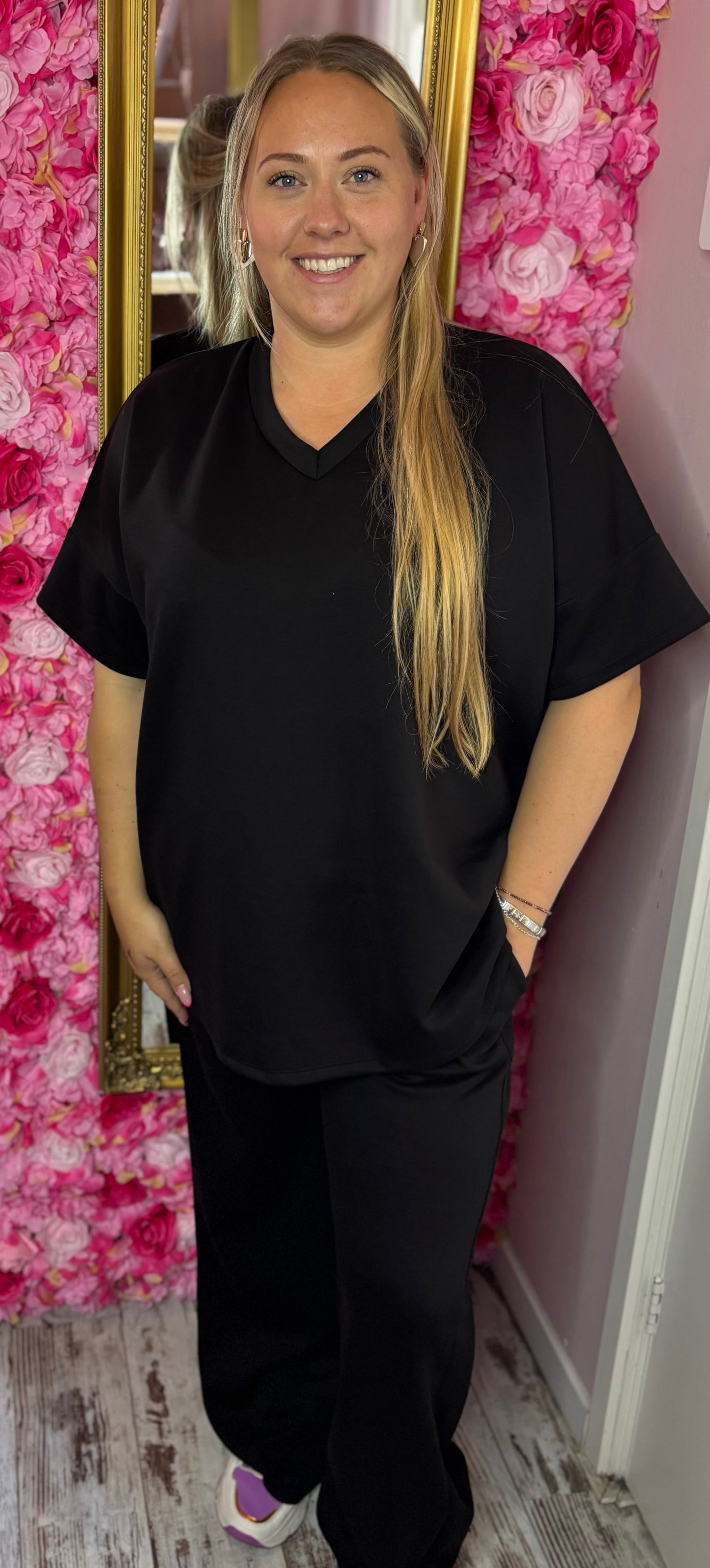 Comfy Set Max Zwart Plus Size maat 44 t/m 52