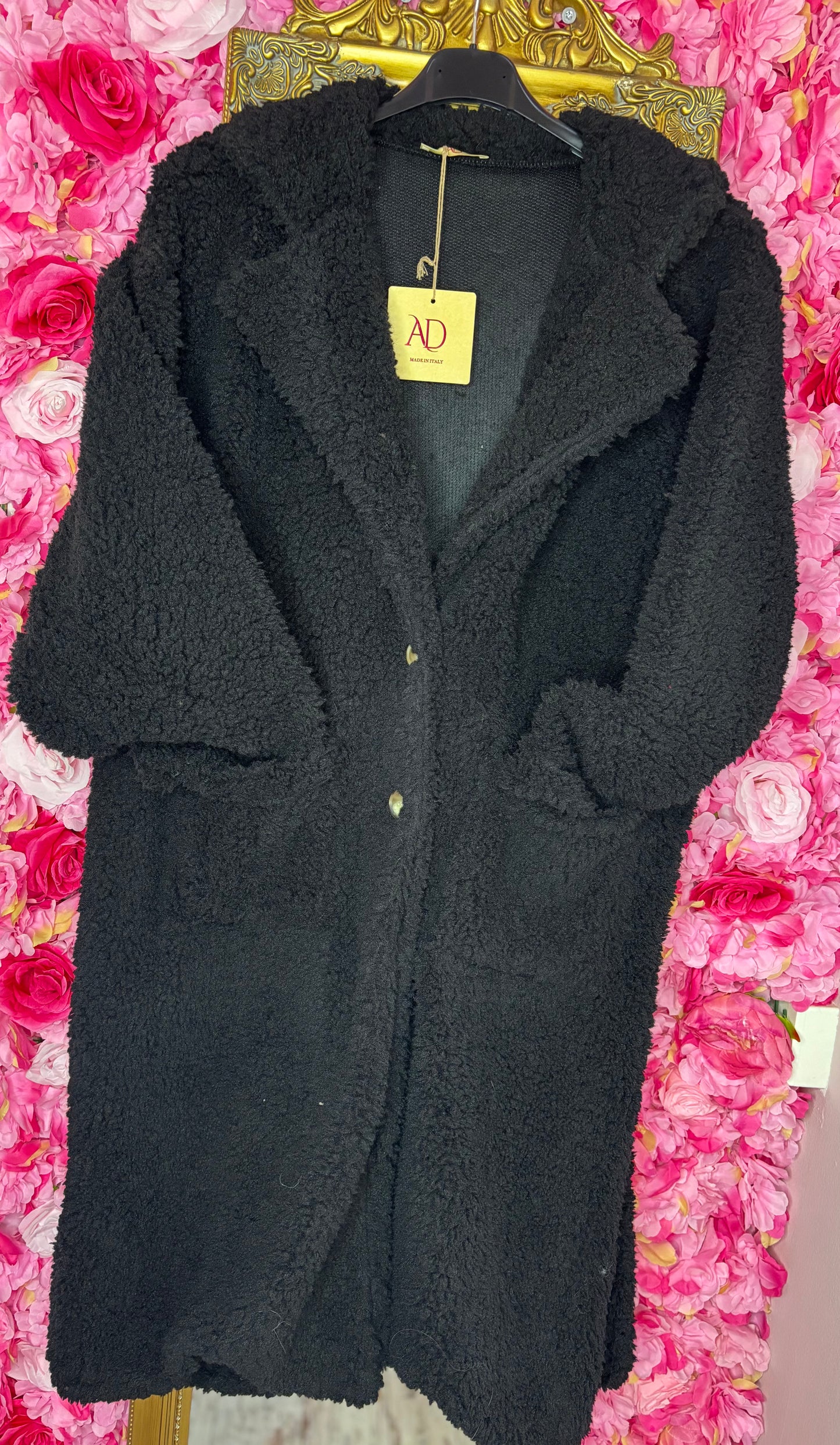 Teddy Jas Zwart Plus Size Maat 44 t/m 52 (dicht)
