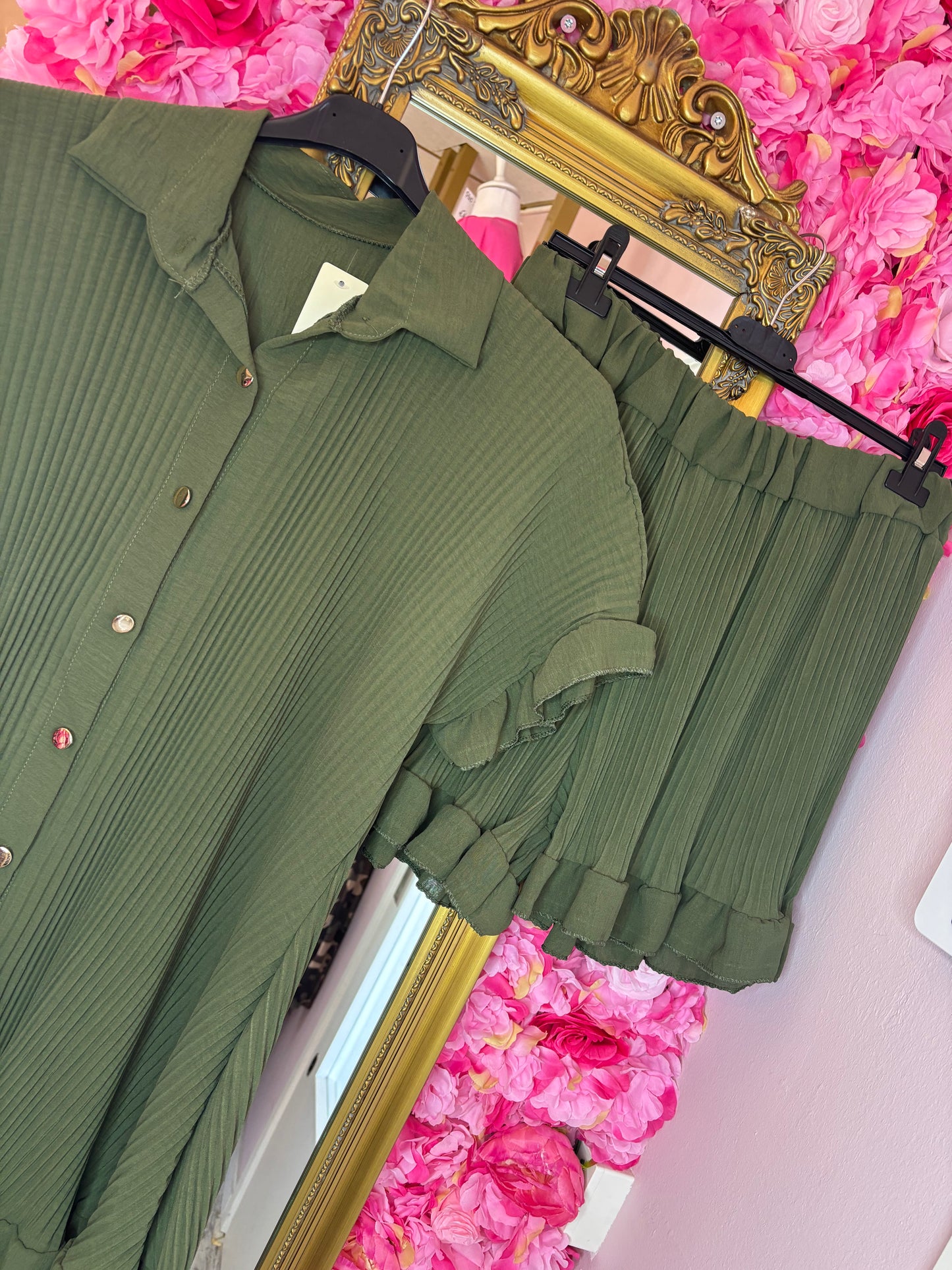 Set Cuty Leger Groen Plus Size Maat 46 t/m 52