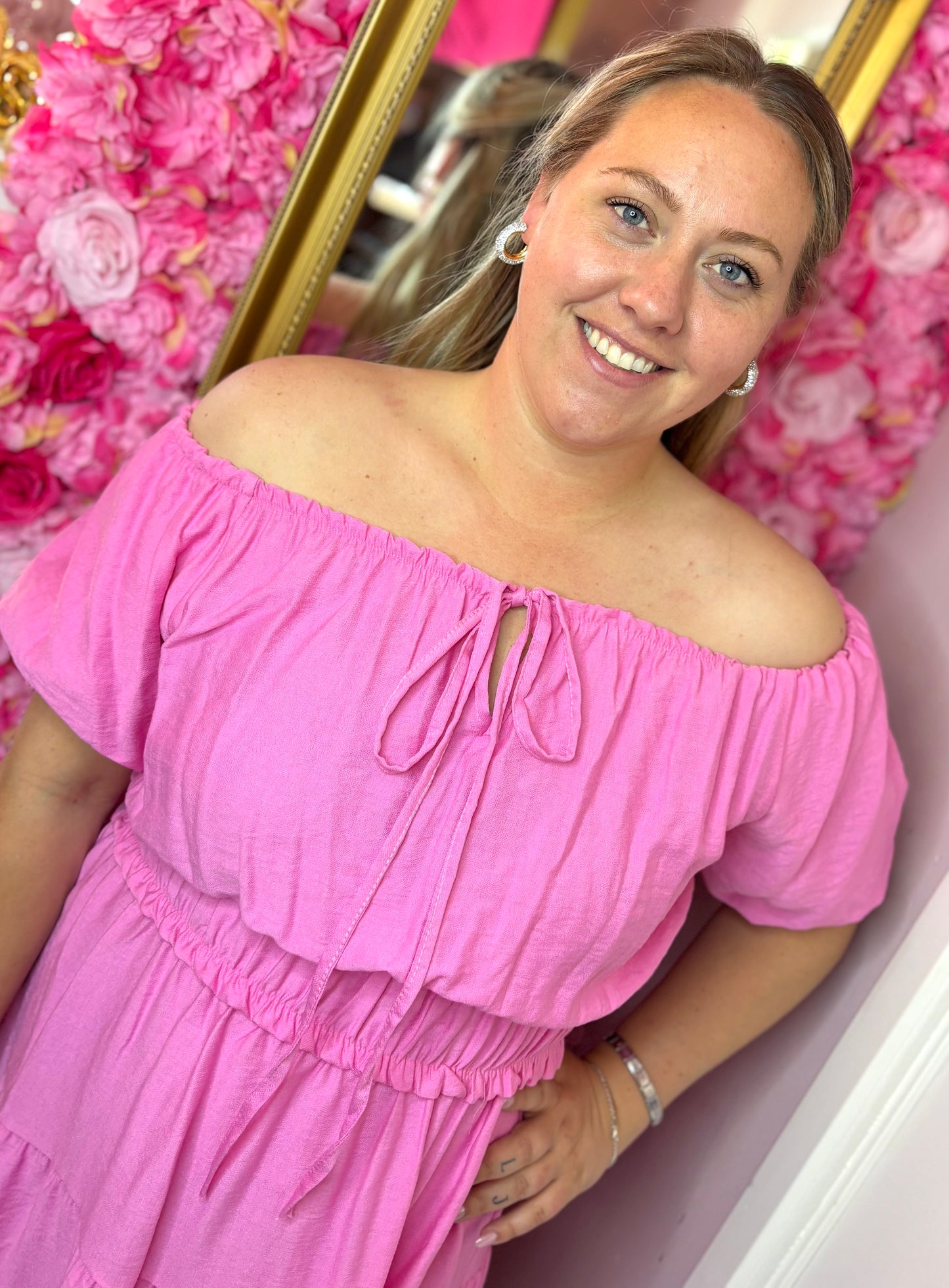 Jurk Jessy Roze tot Maat 48