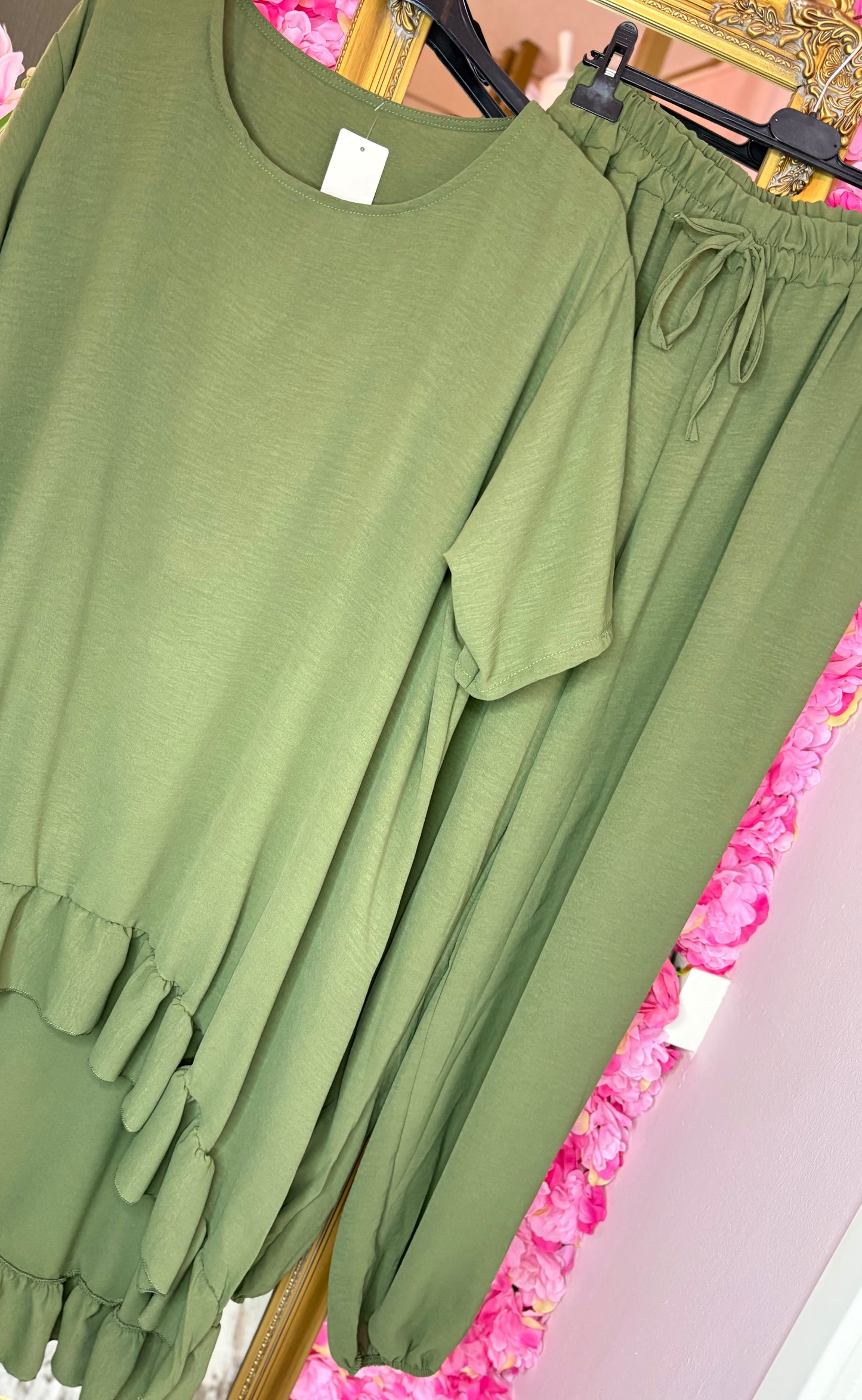 Set Viral Leger Groen Plus Size maat 48 t/m 54