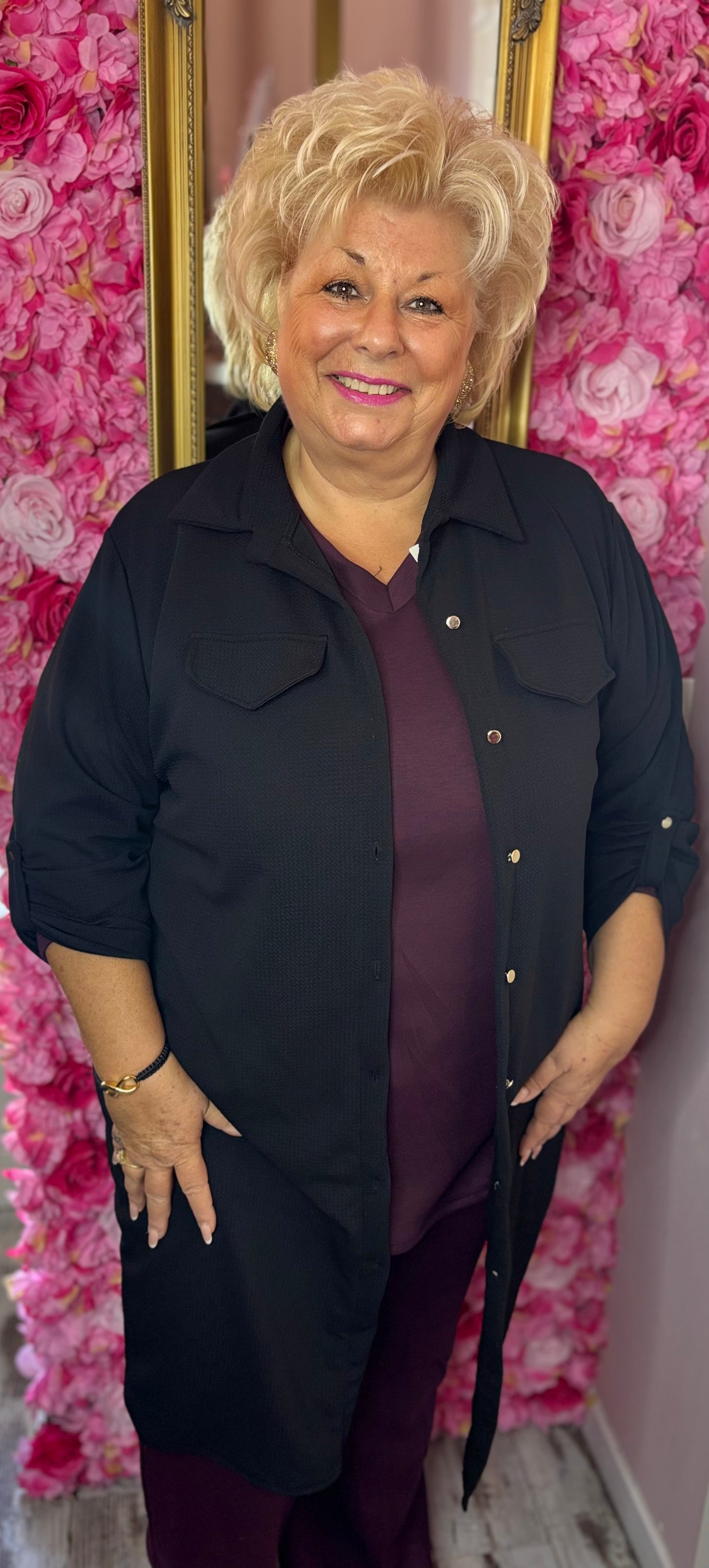 Vest Burry Zwart Plus Size Maat 46 t/m 58