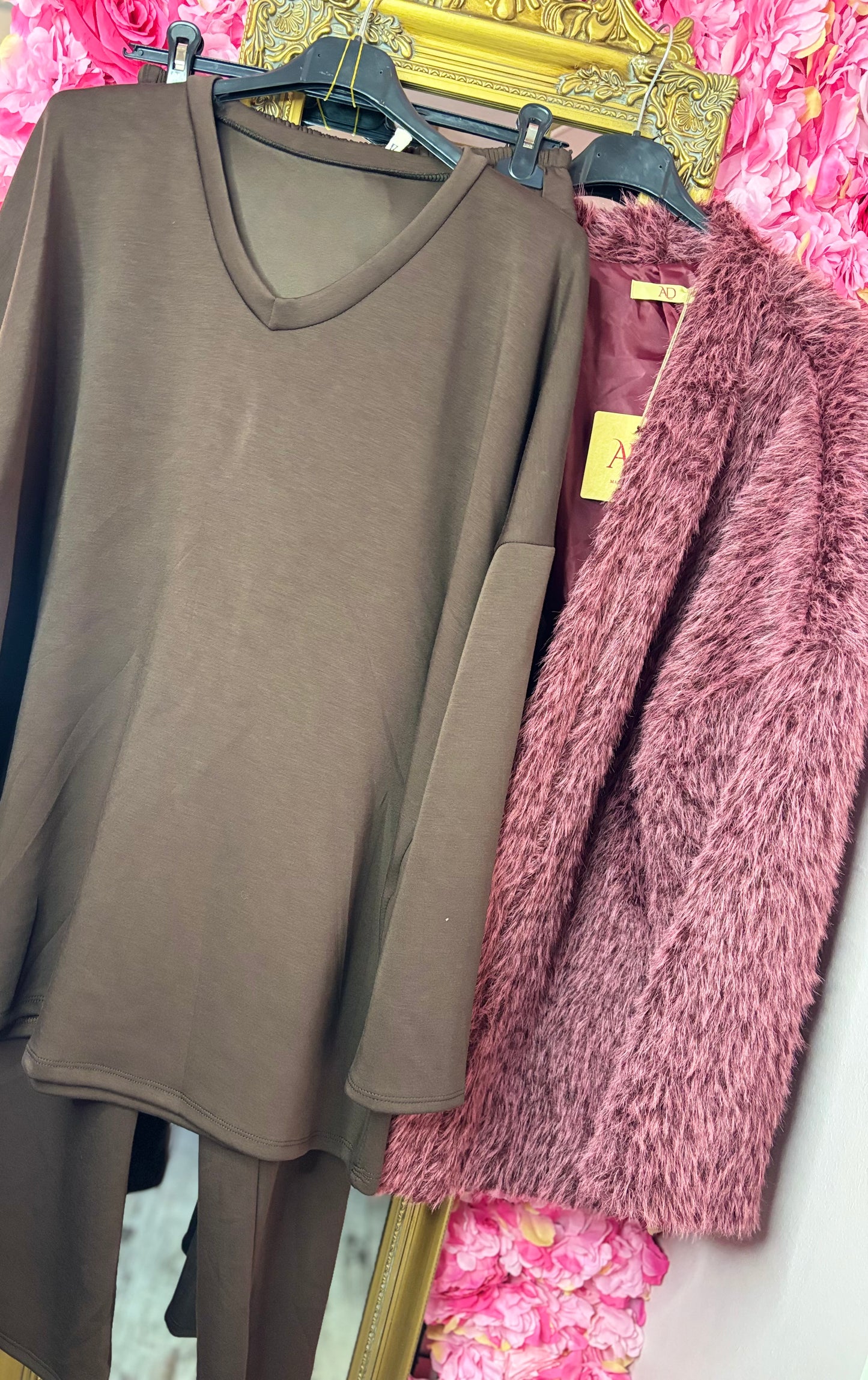 Comfy Set Max Bruin Plus Size maat 44 t/m 52
