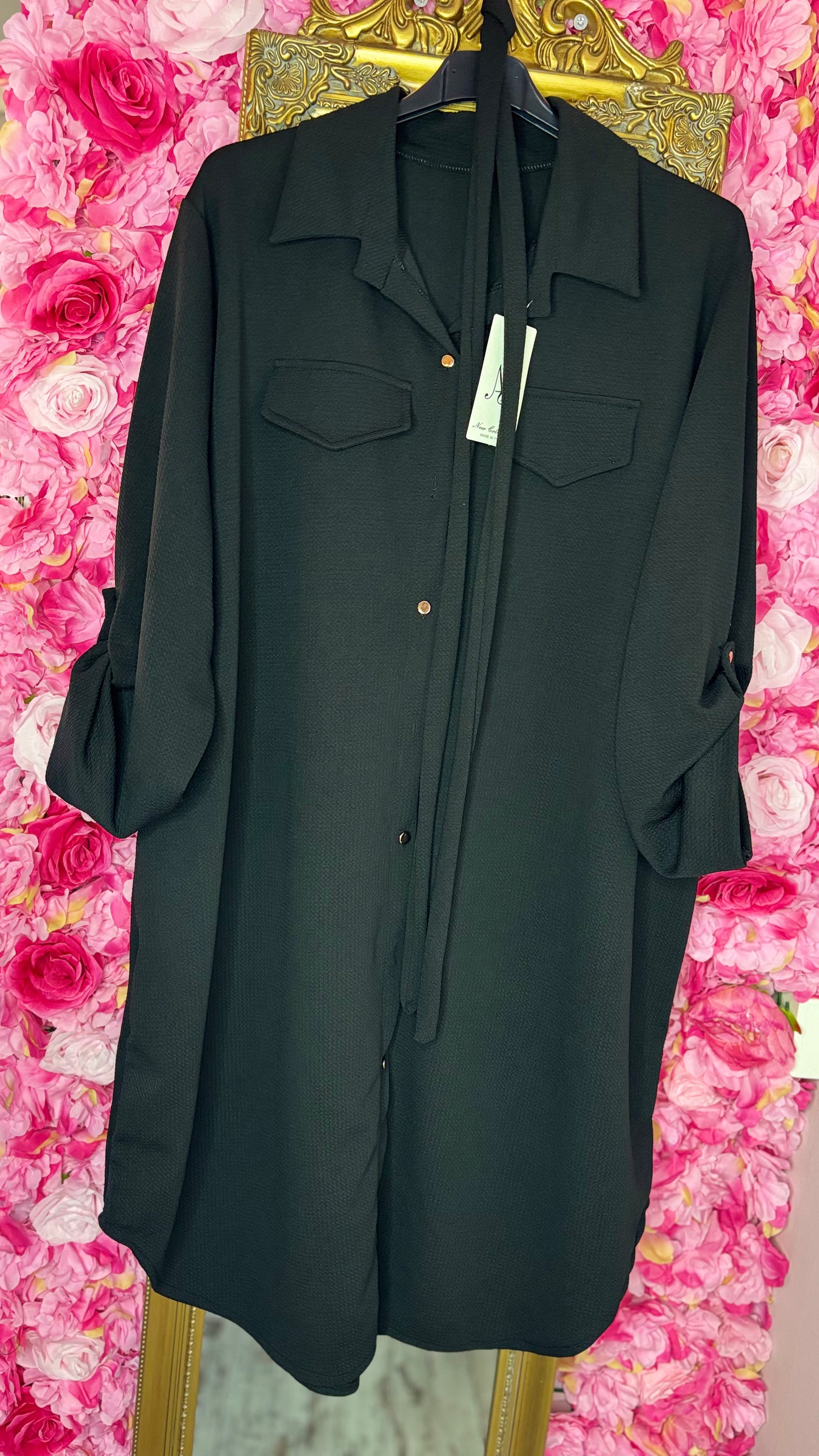 Vest Burry Zwart Plus Size Maat 46 t/m 58