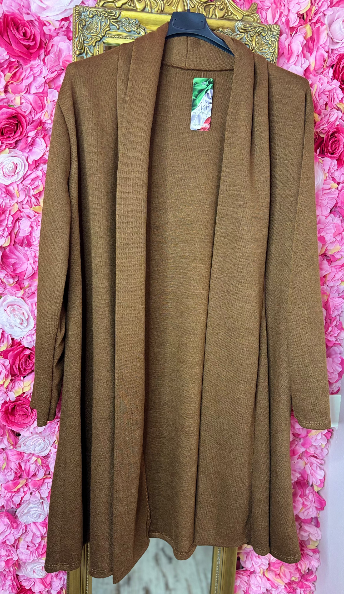 Vest Basic Bruin Plus Size Maat 48 t/m 56-58