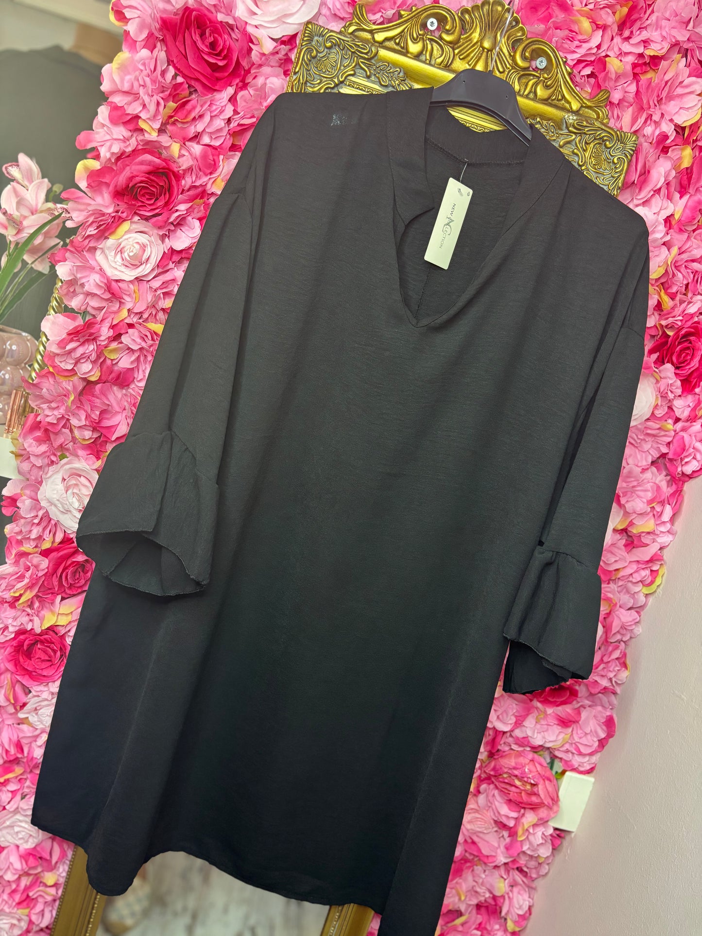 Blouse Mia Zwart Plus Size maat 48 t/m 54-56