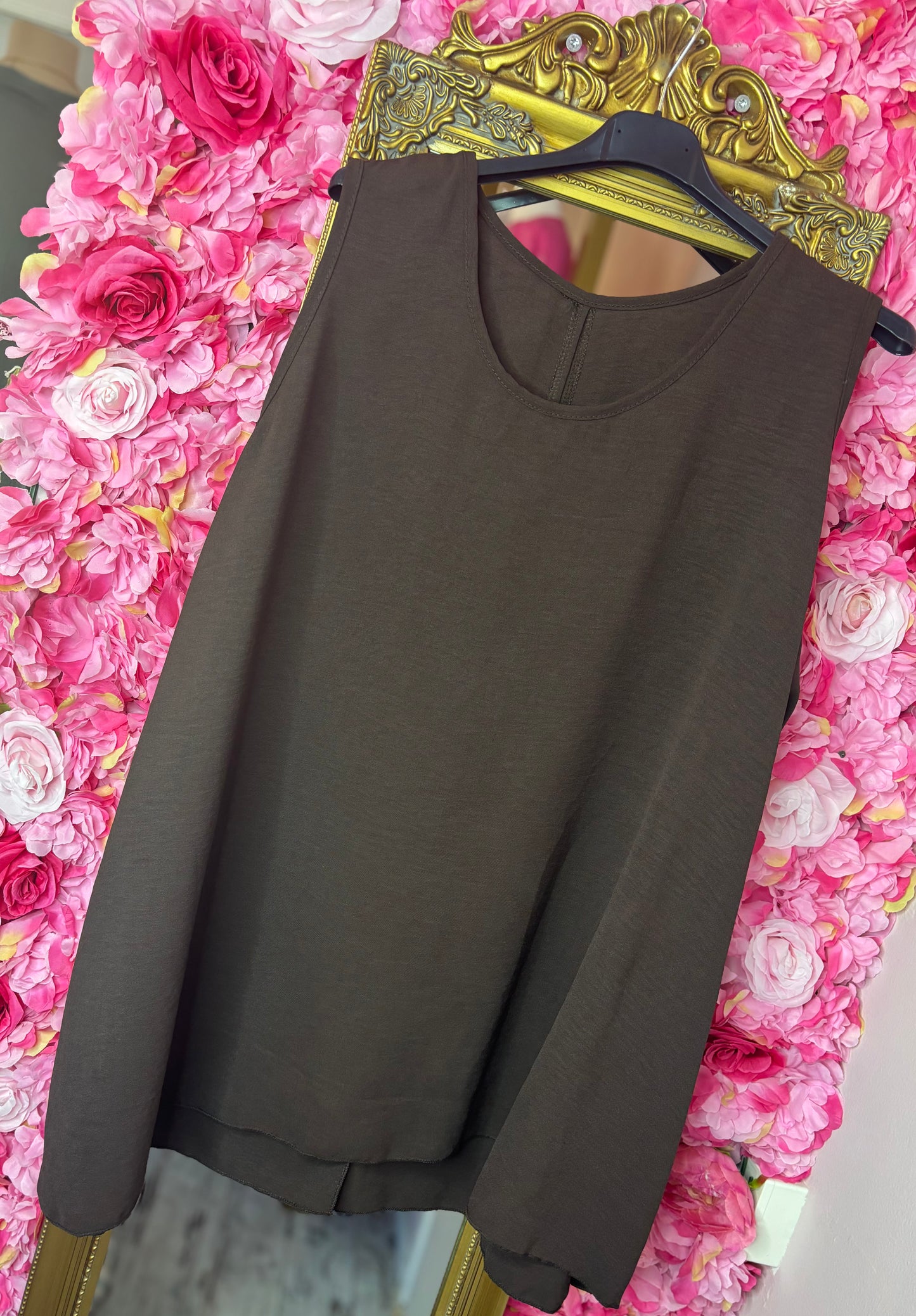 Top Strik Rug Zwart Plus Size Maat 44 t/m 50-52