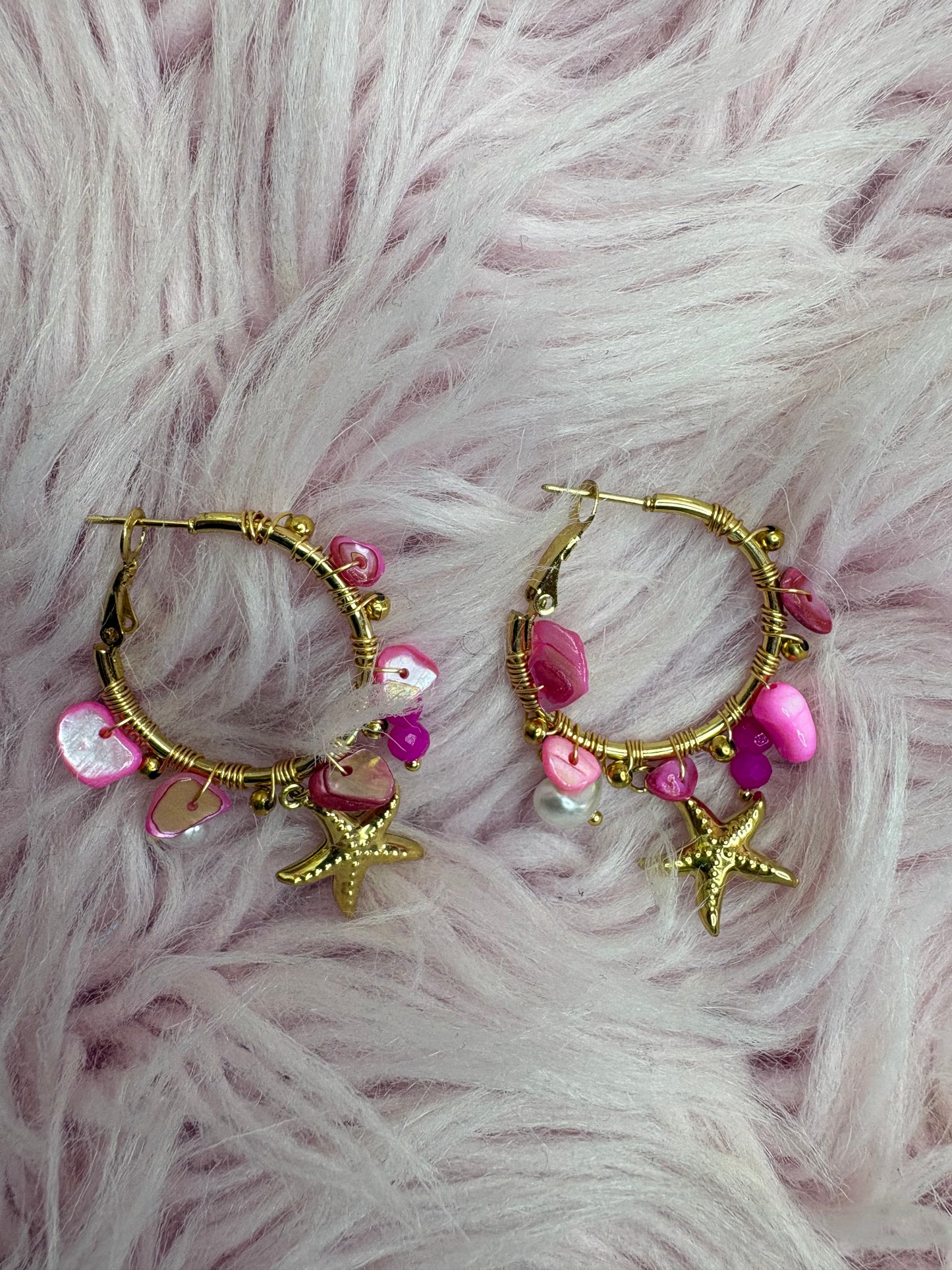Oorbel Beachy Pink